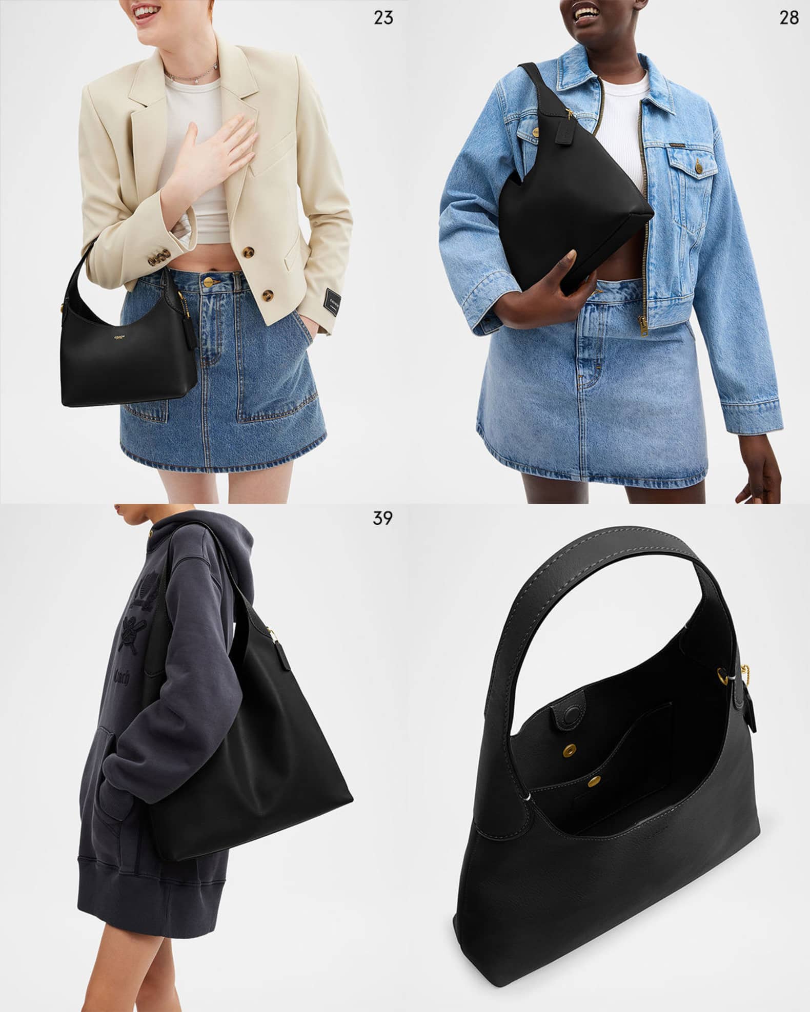 Brooklyn 39 Grain Leather Shoulder Bag