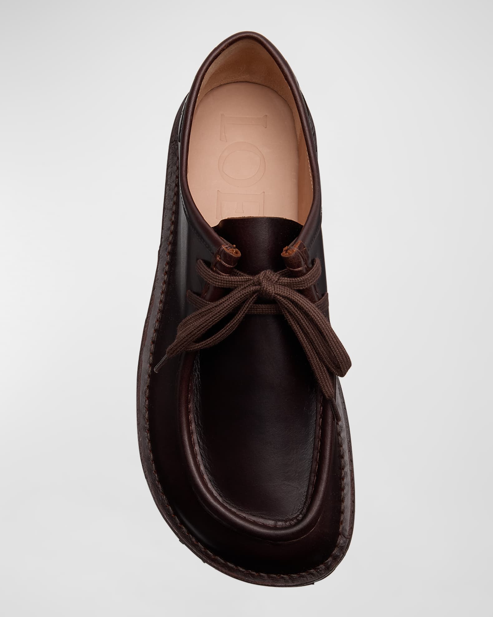 【24AW NEW】LOEWE_men / Faro Moc-Toe レザー ダービーシューズ 24AW NEW】LOEWE_men / Faro Moc-Toe レザー ダービーシューズ