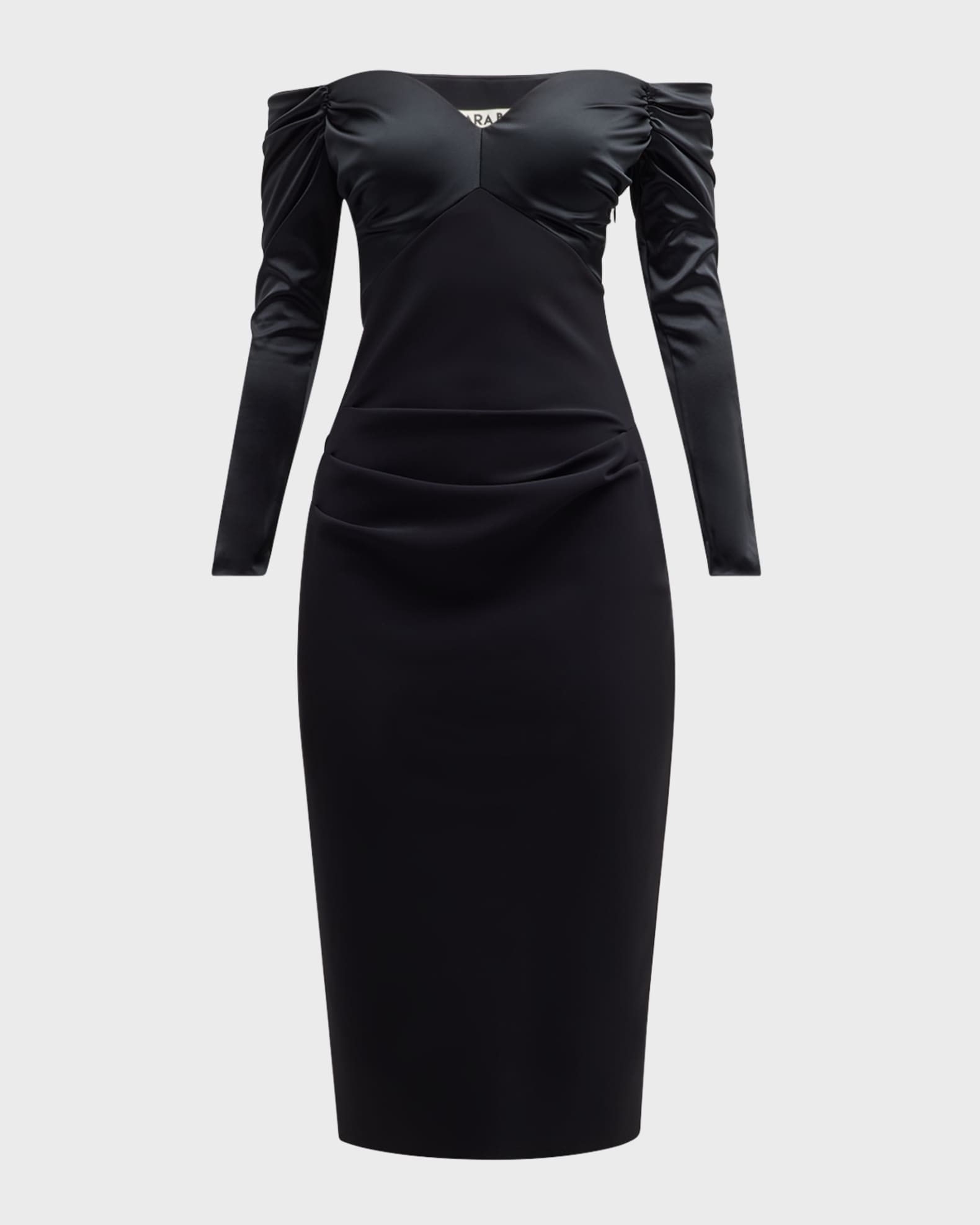 Chiara Boni La Petite Robe Off-Shoulder Sweetheart Bodycon Dress