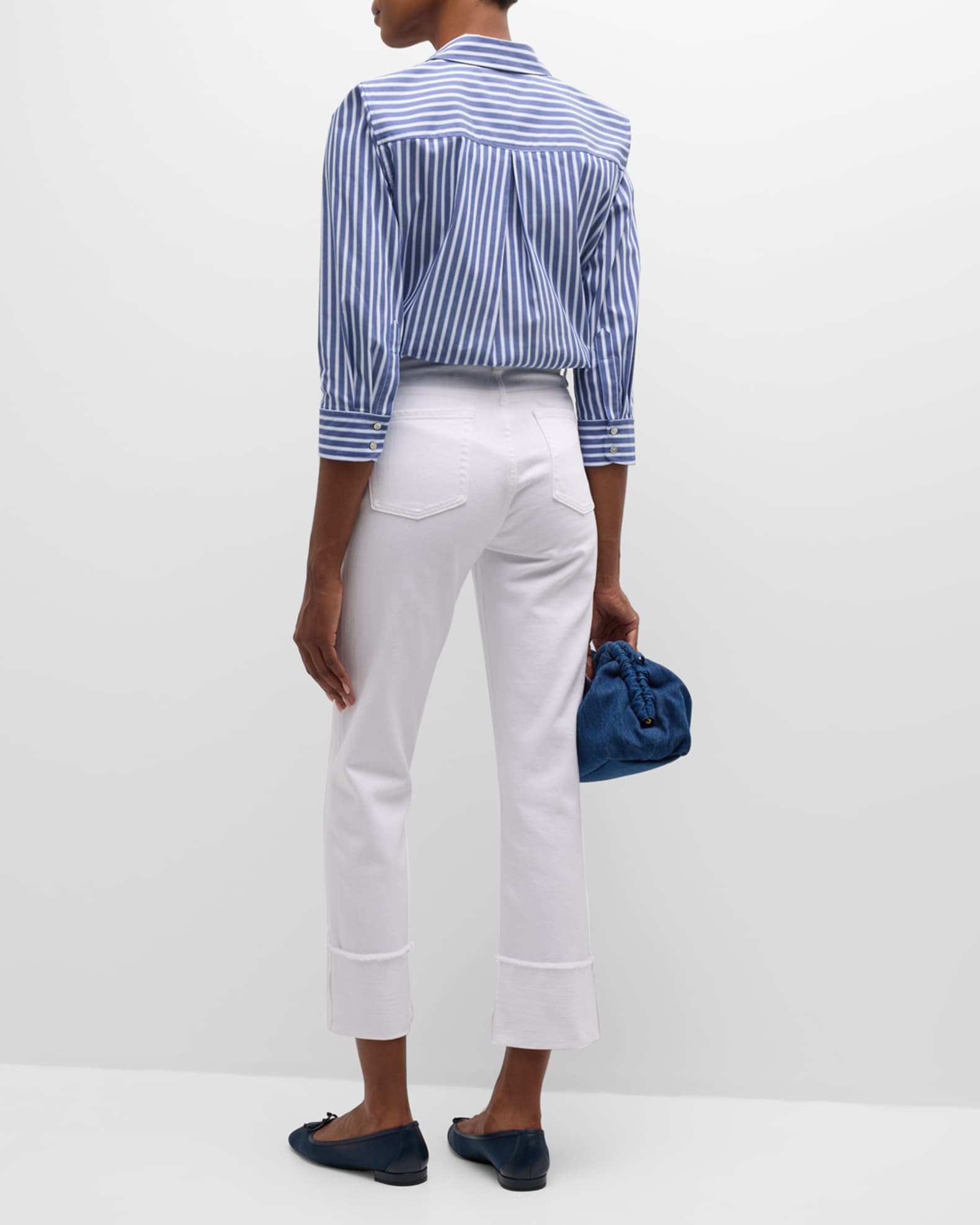 7 For All Mankind Logan Embellished Stovepipe Jeans in Juicy