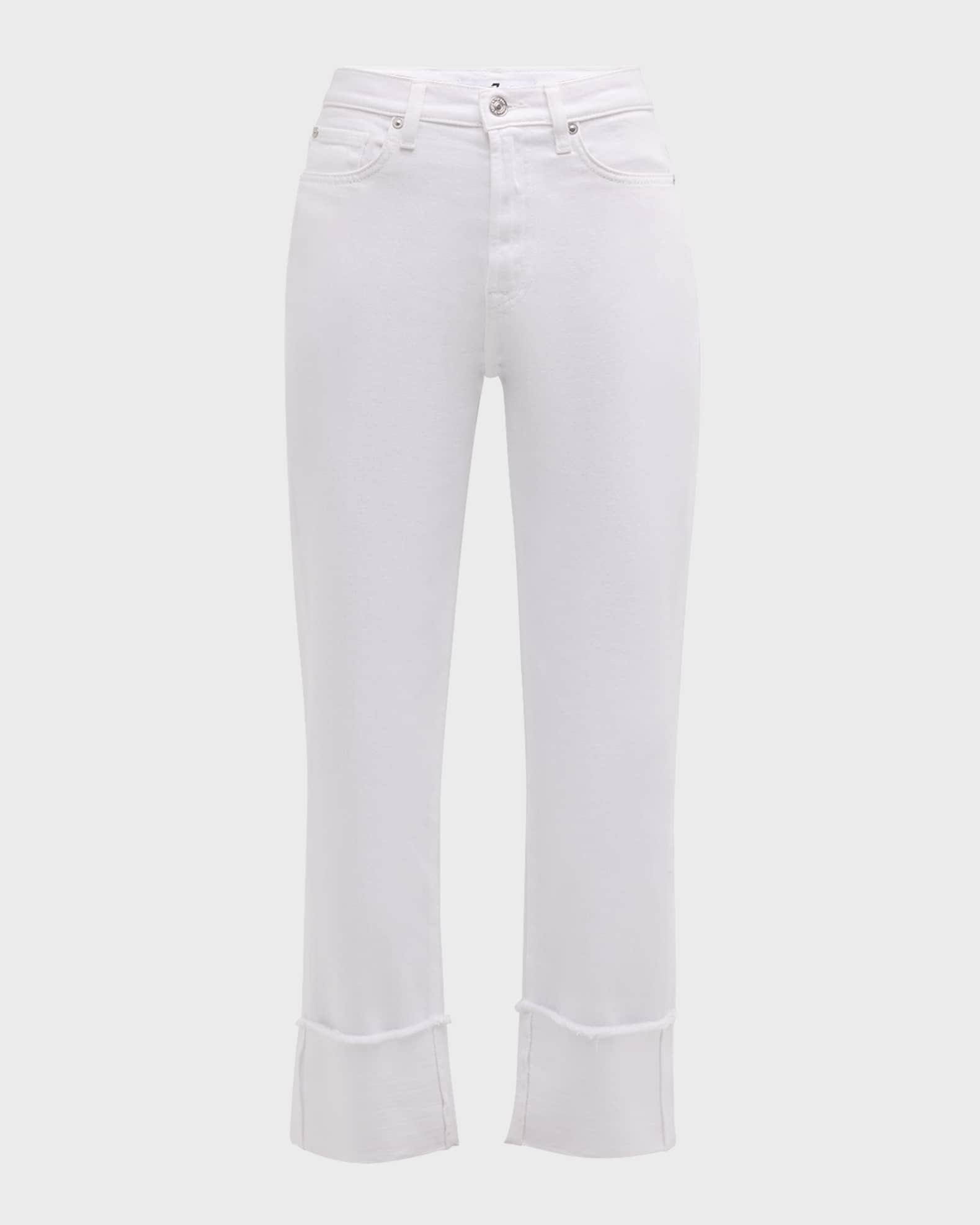 7 for all mankind Logan Cuffed Stovepipe Jeans