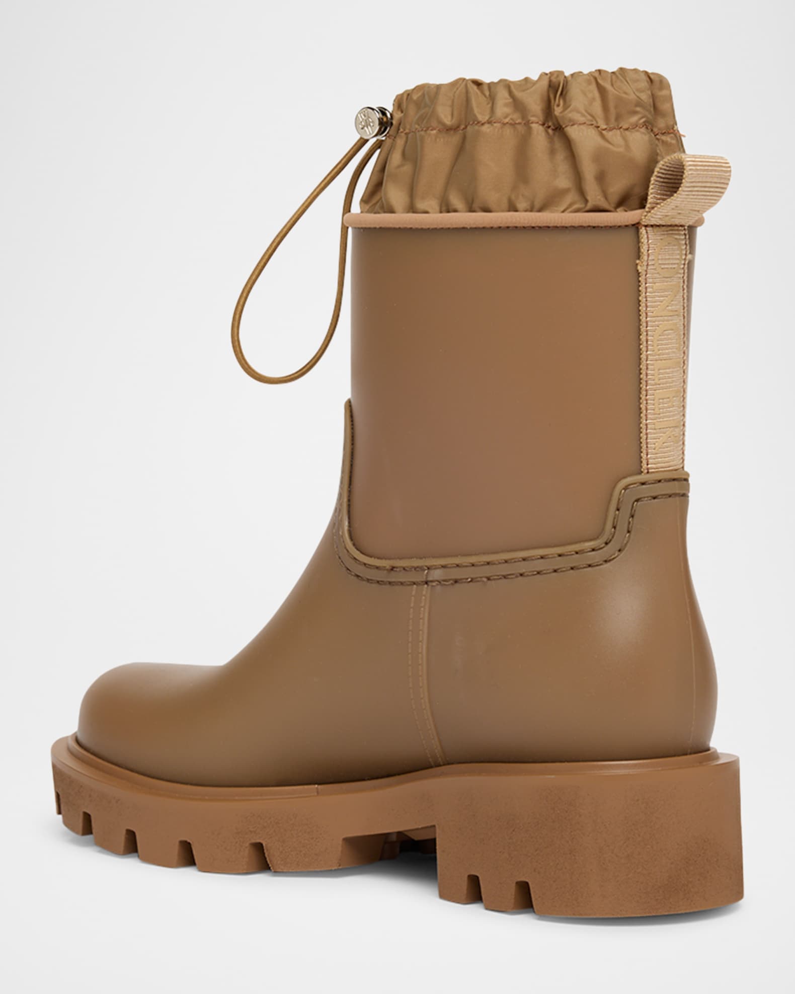 【関税&送料込】Moncler Kickstream Rain Boots Moncler Kickstream Leather Tall Rain Boots | Neiman Marcus