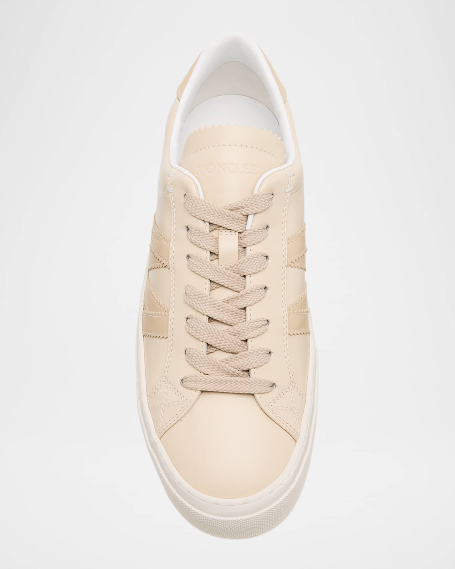 【送料&関税込】Moncler Monaco Leather Low-top Sneakers Moncler Monaco Leather Low-Top Sneakers | Neiman Marcus