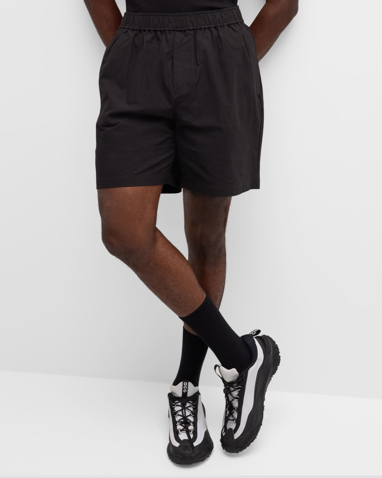 John Elliott Men's Kennedy Cotton PullOn Shorts Neiman Marcus