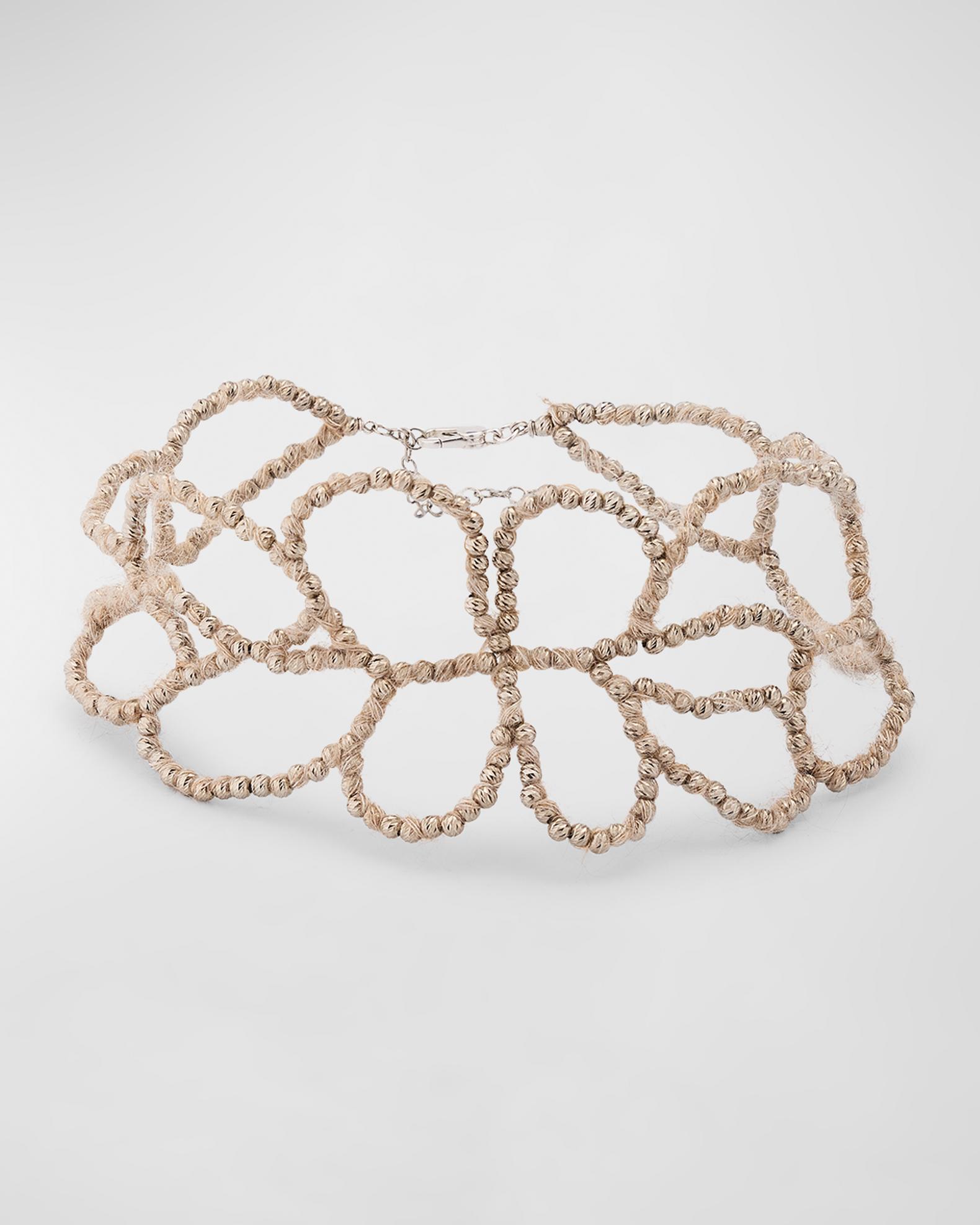 Brunello Cucinelli Mohair and Monili Necklace | Neiman Marcus