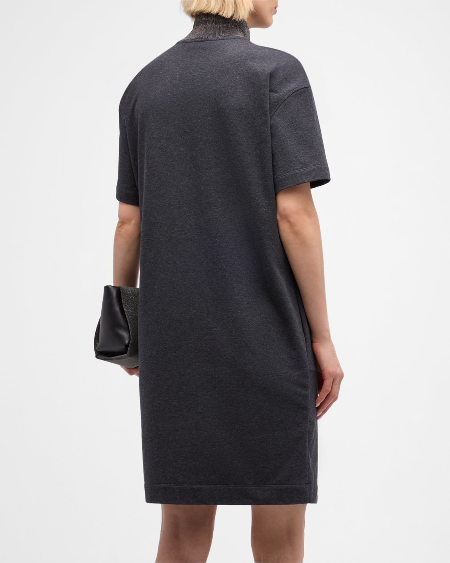 Shiny t shirt dress on sale