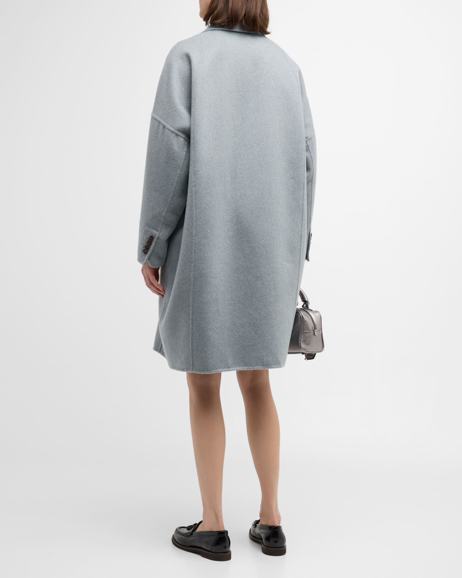 Brunello Cucinelli Cashmere Double-Breasted Overcoat