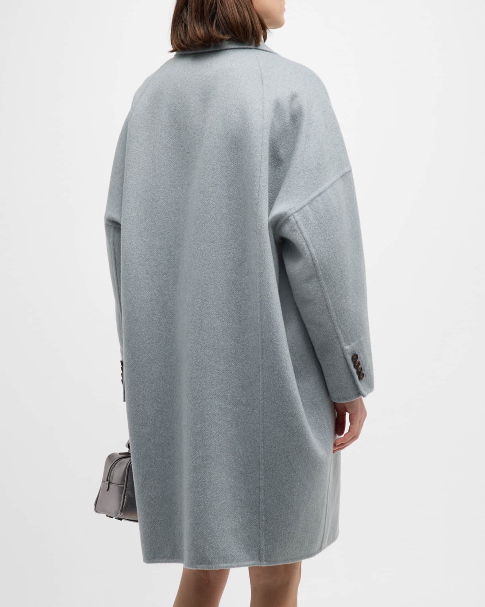 Brunello Cucinelli Cashmere Double-Breasted Overcoat