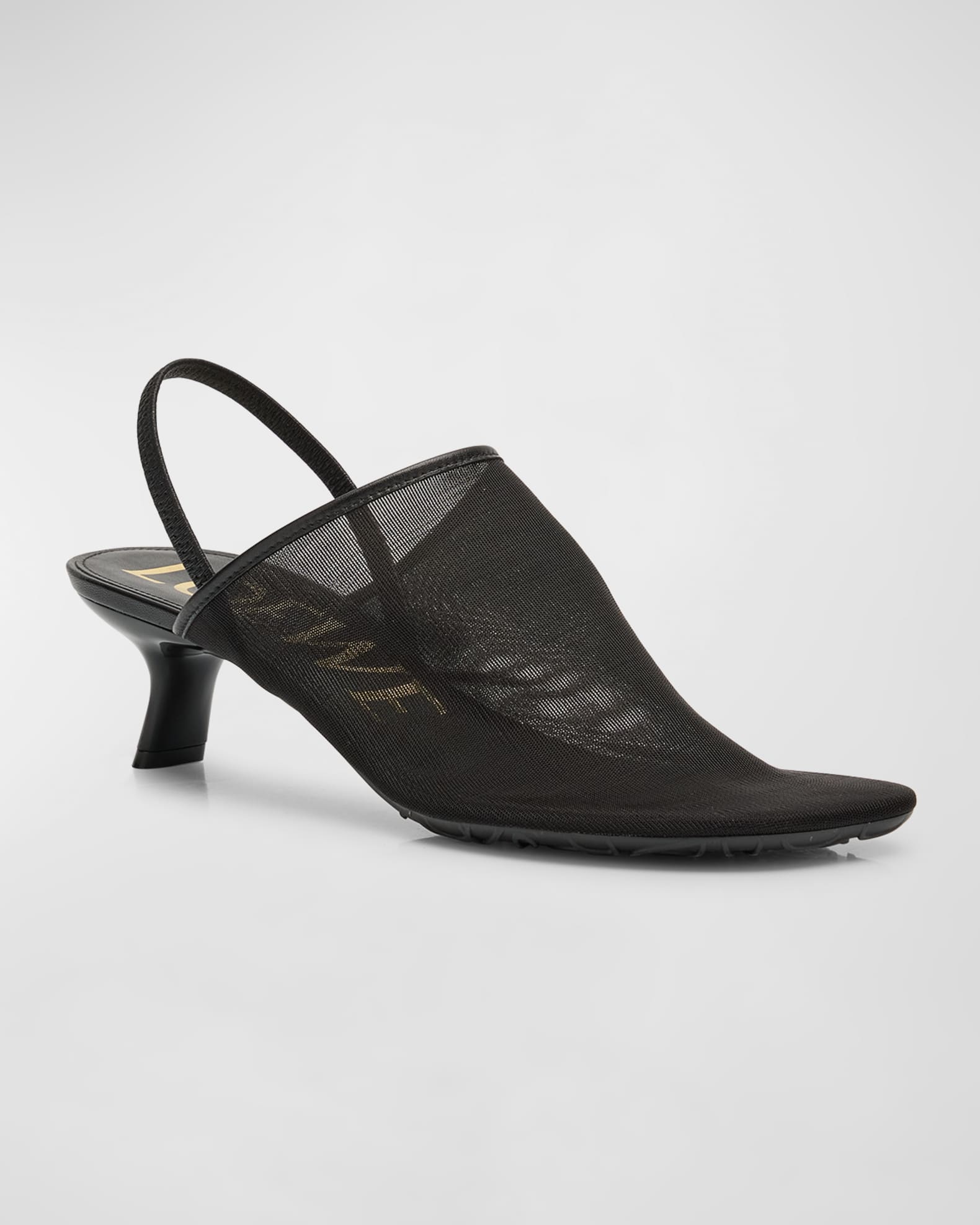 Loewe Petal Mesh Slingback Pumps | Neiman Marcus