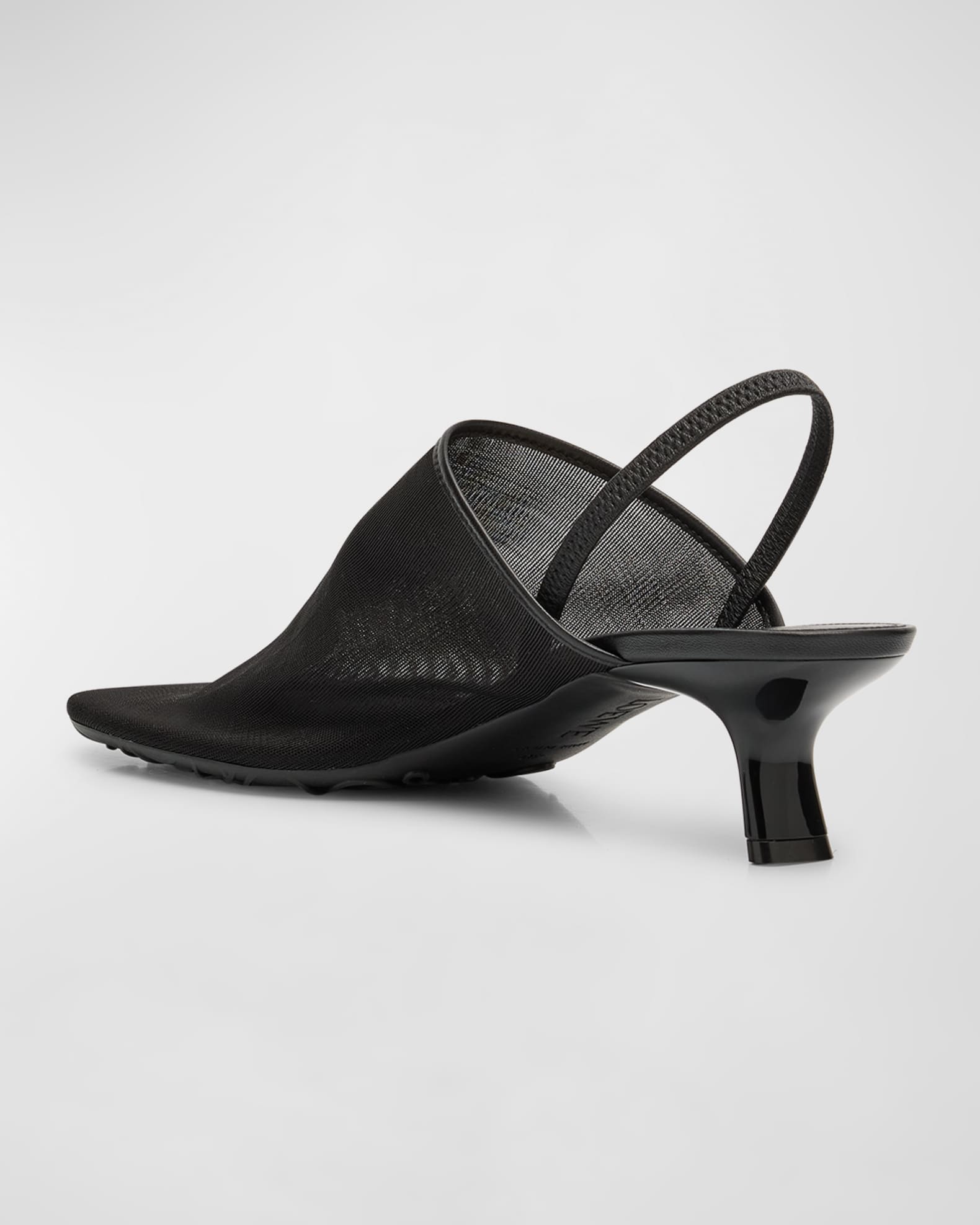 LOEWE♡ ブラック「Petal」ミュール Loewe: Women's Petal Brush Heel Sandal (Black) | DSMNY E-SHOP