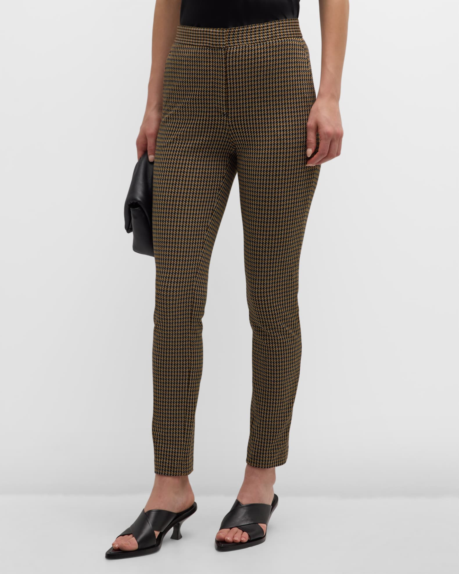 Houndstooth cropped pants discount