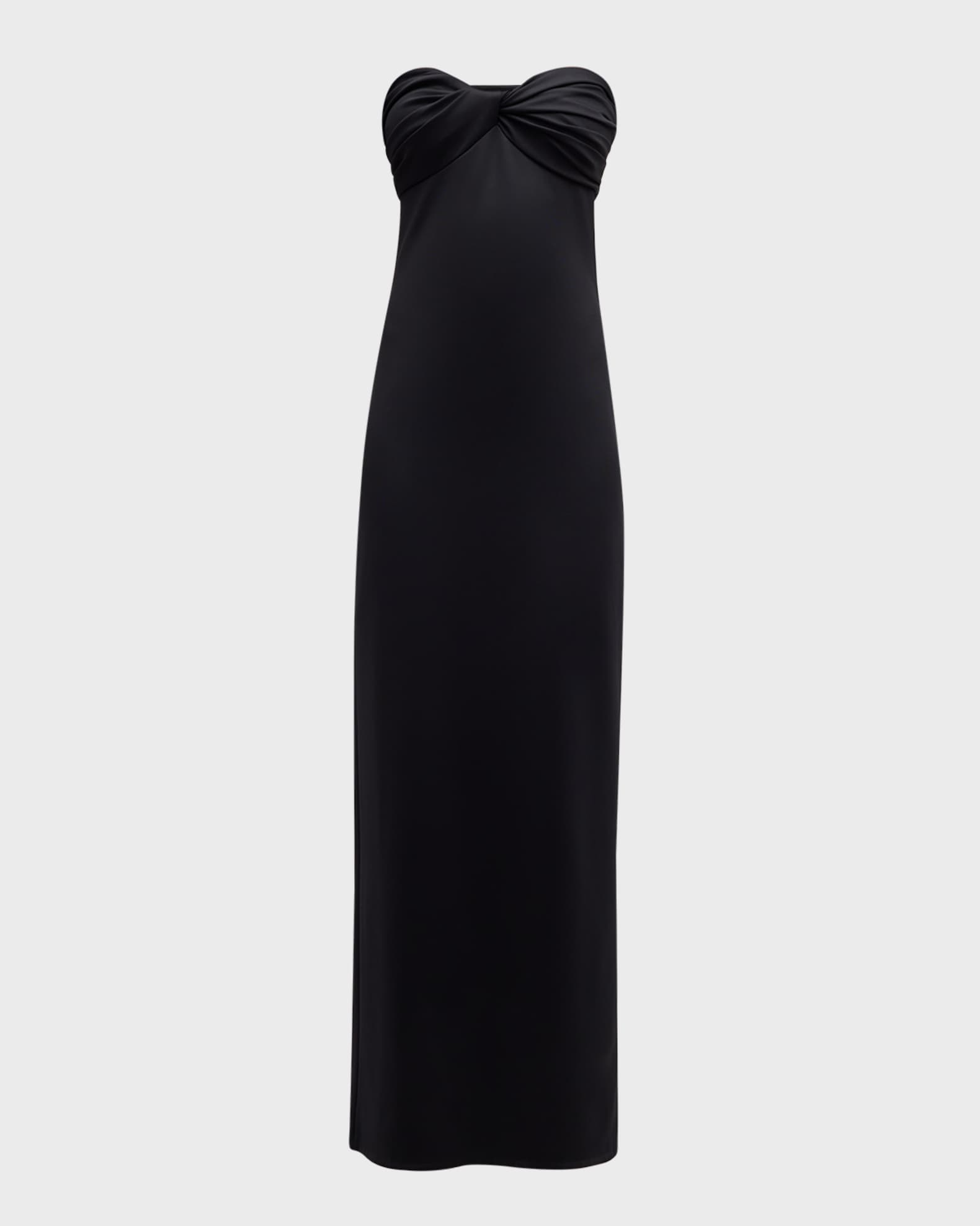 Rosetta Getty Twist Strapless Maxi Dress