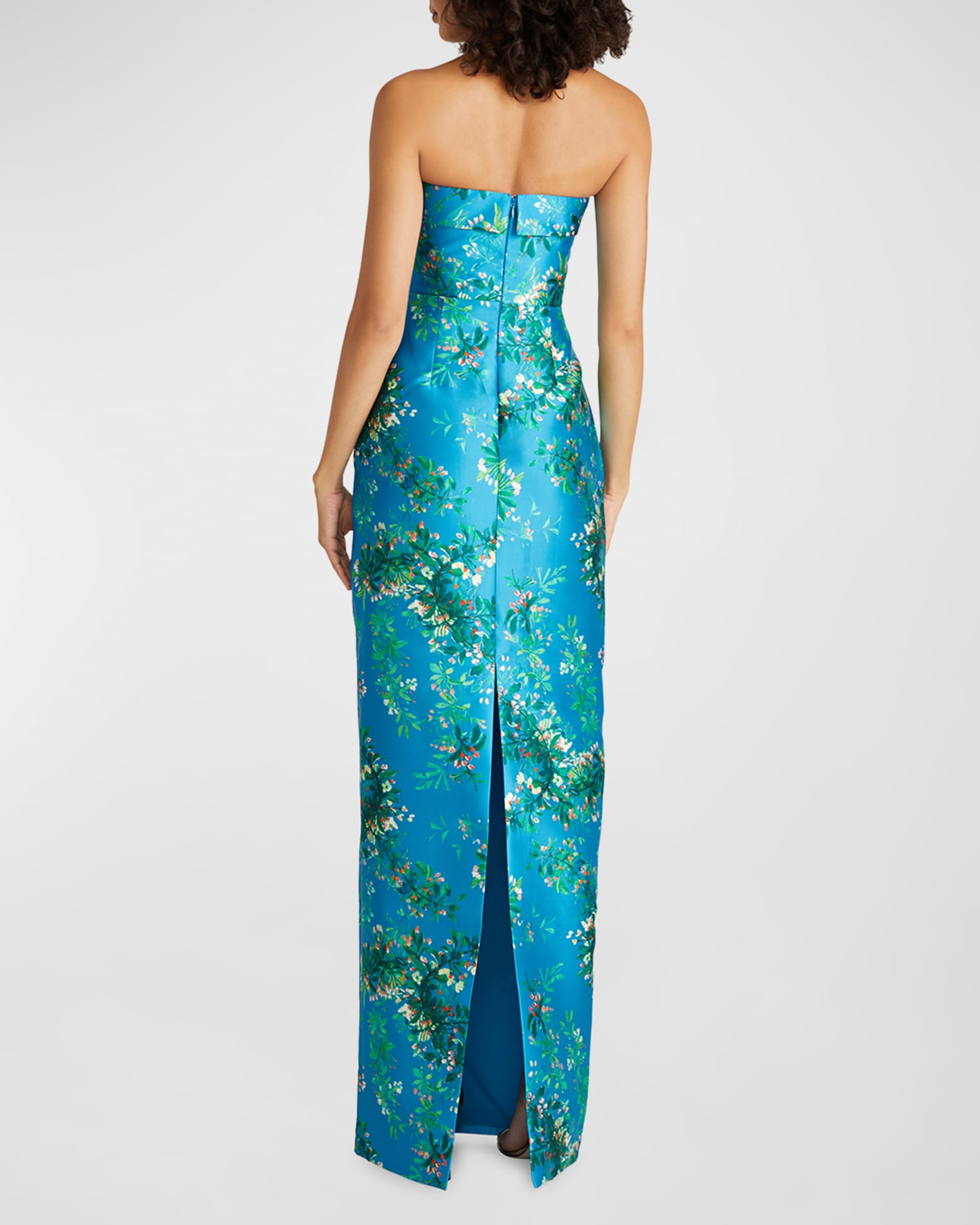 Cleo Strapless Floral Column Gown