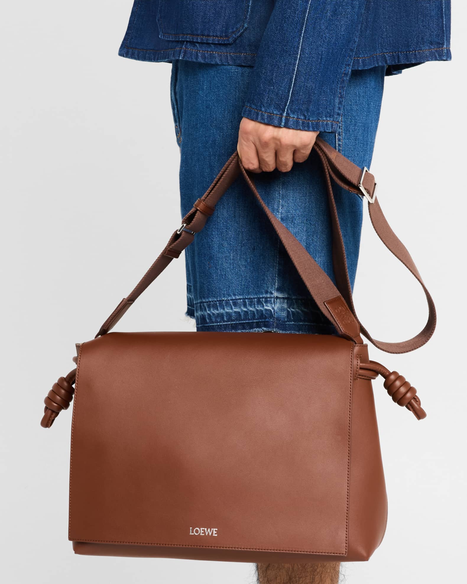 Men's Flamenco Leather Messenger Bag 1