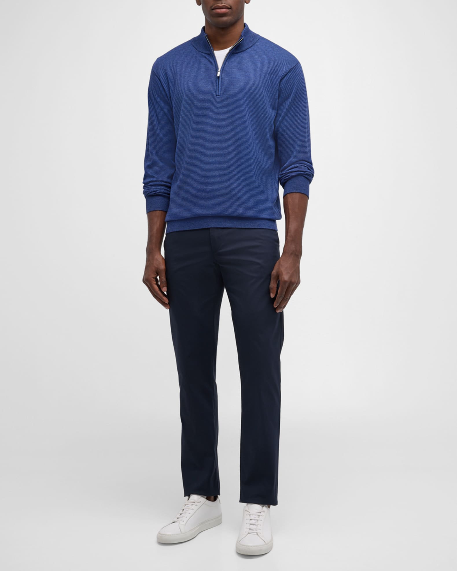 Men's Canton Stripe Quarter-Zip Sweater - Thumbnail 2