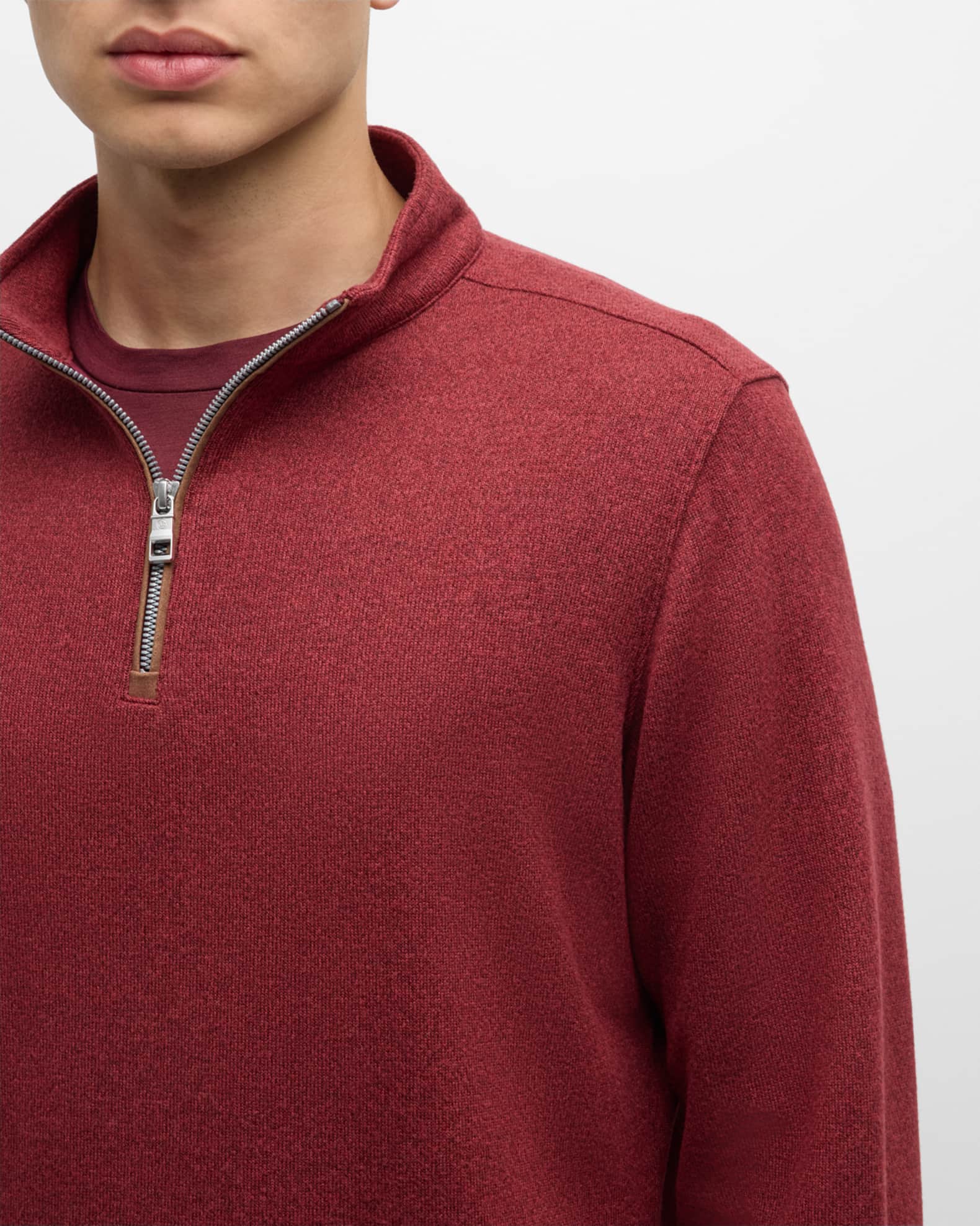 Peter Millar Men's Crown Fleece Quarter-Zip Sweater | Neiman Marcus