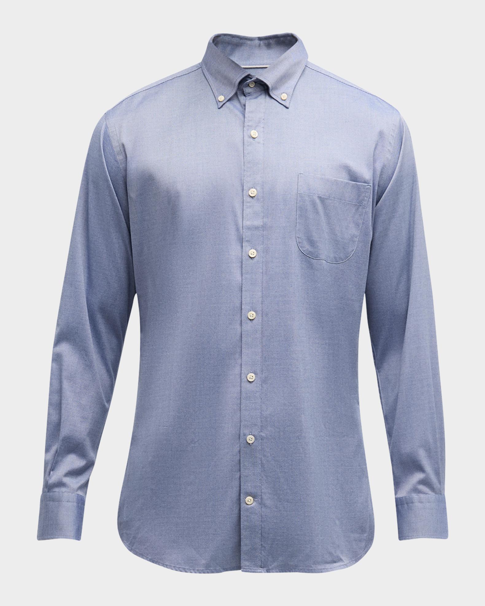 Campbell Perfect Pinpoint Cotton-Stretch Sport Shirt