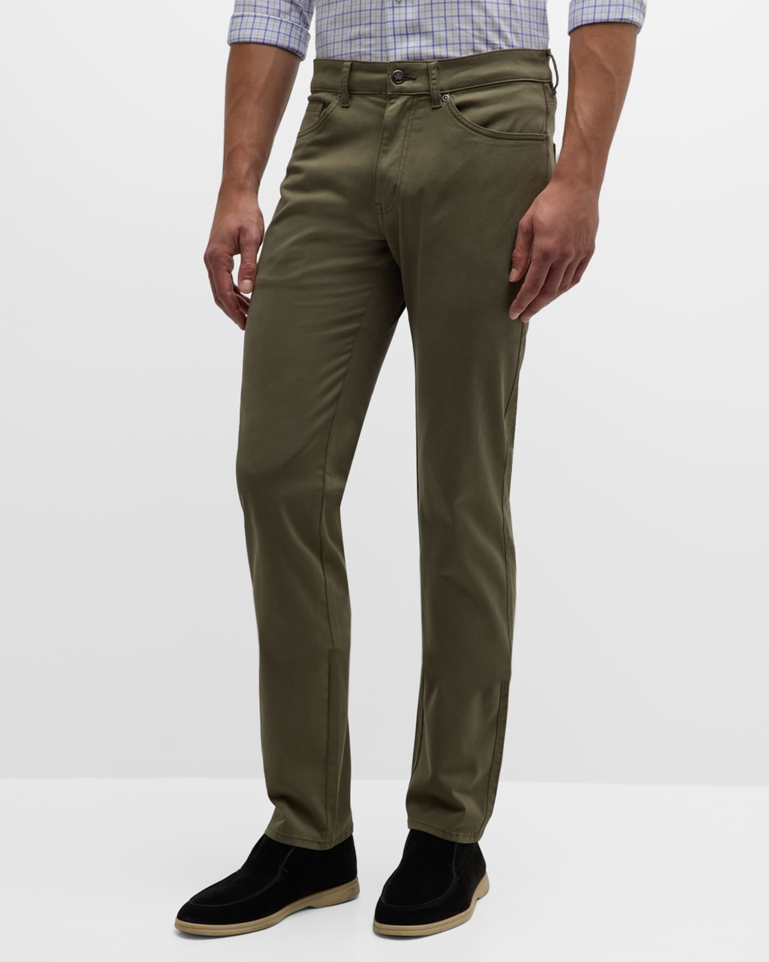 Peter Millar Men's Signature Sateen 5-Pocket Pants | Neiman Marcus