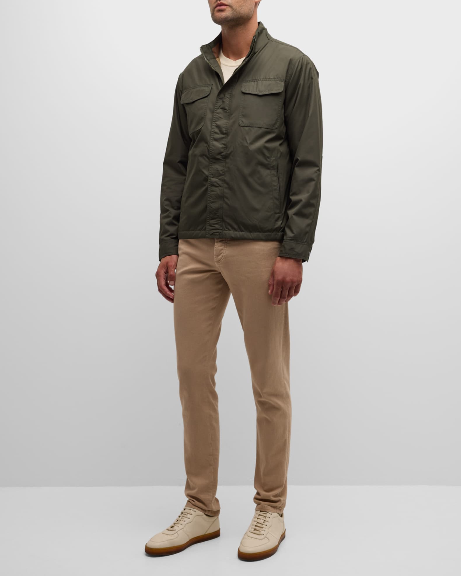 Peter Millar Norfolk Bomber Dark Olive