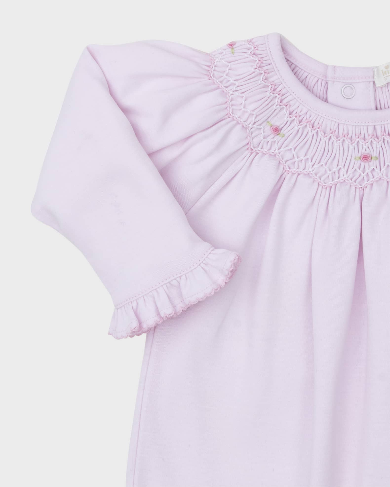 Kissy Kissy CLB Charmed Footie with Hand Smocking, Light Blue main image 1