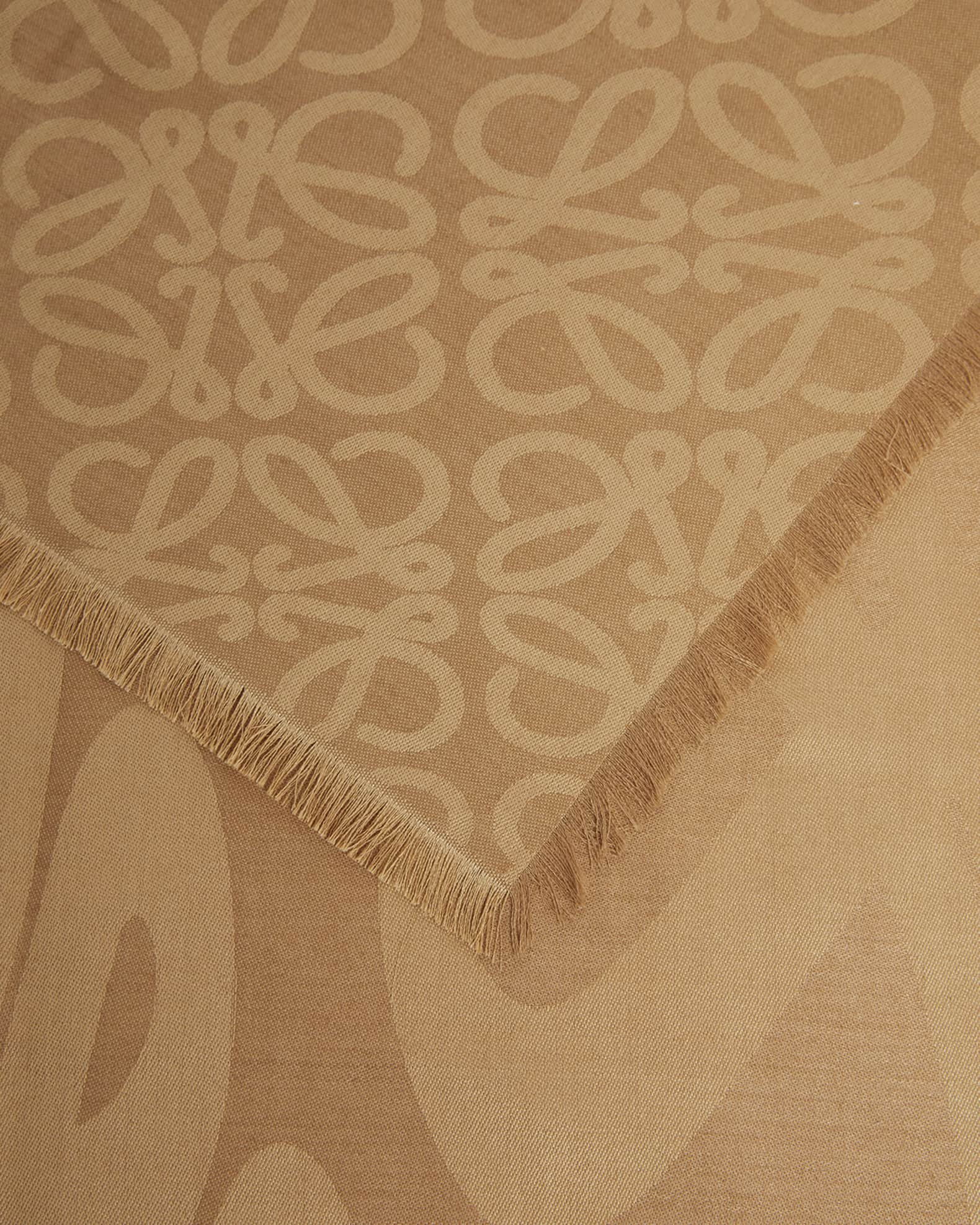 Jacquard Anagram Wool & Silk Stole