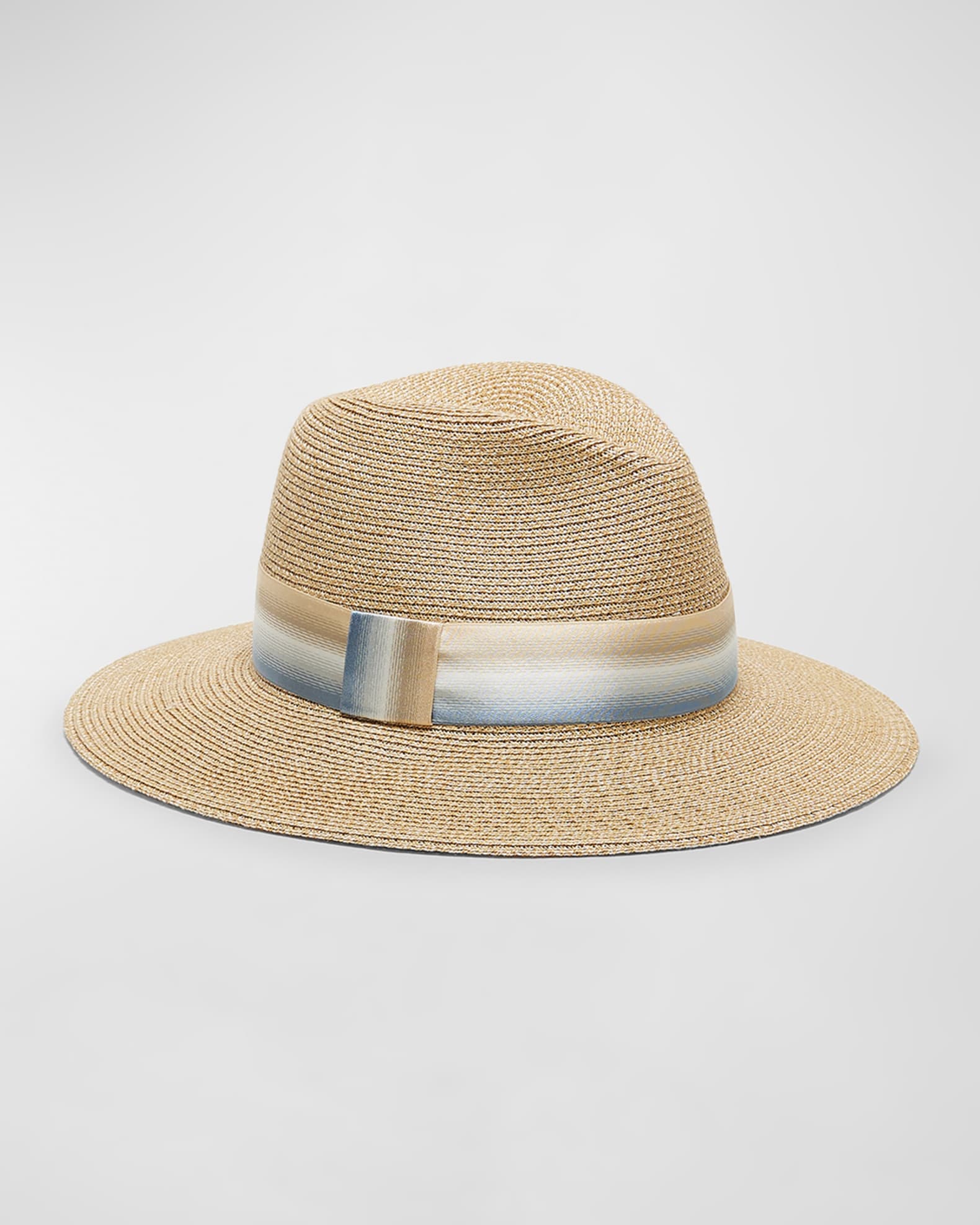 Eugenia Kim Courtney Hemp Fedora With Striped Band