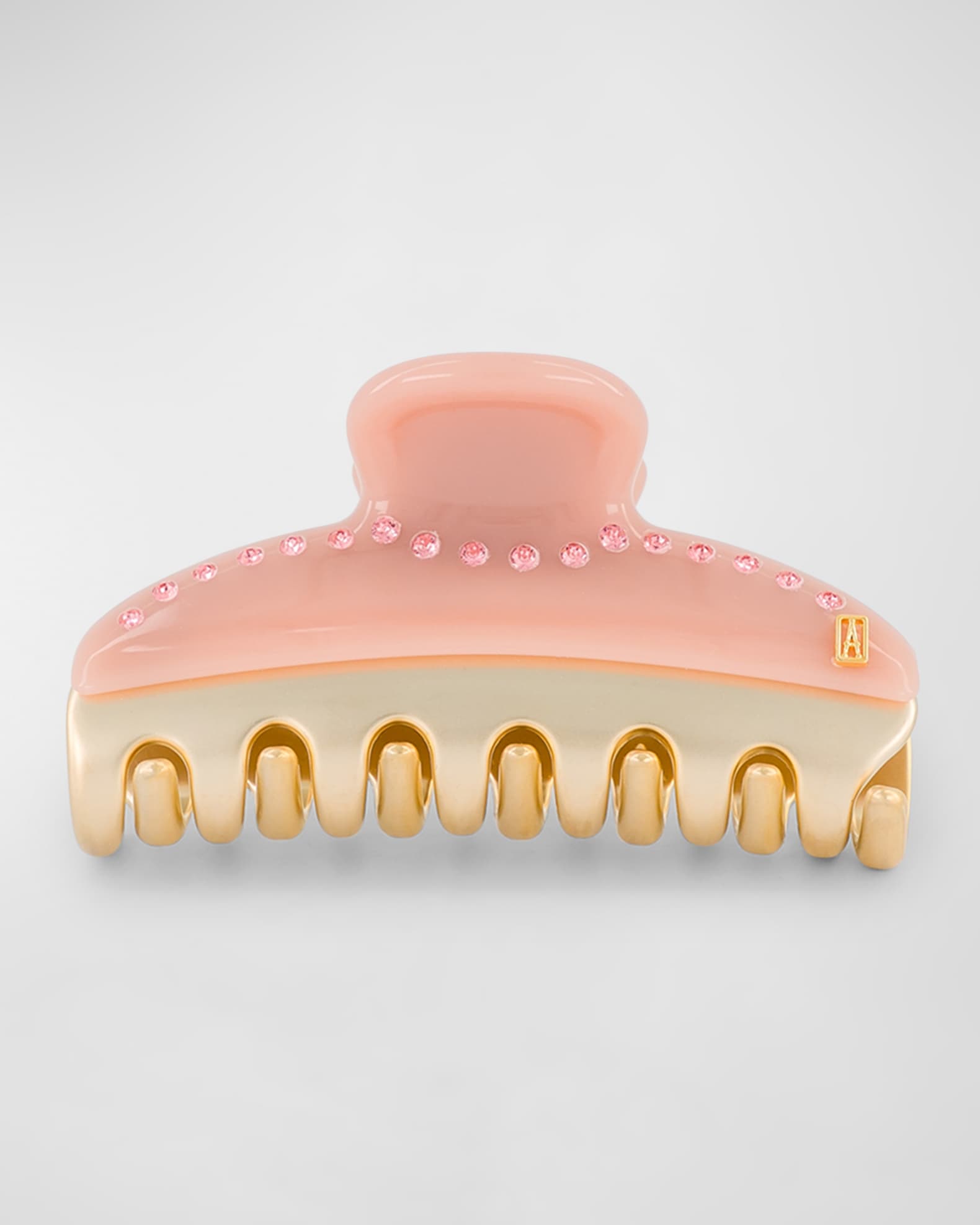 Alexandre de Paris Crystal Embellished Two-Tone Claw Clip