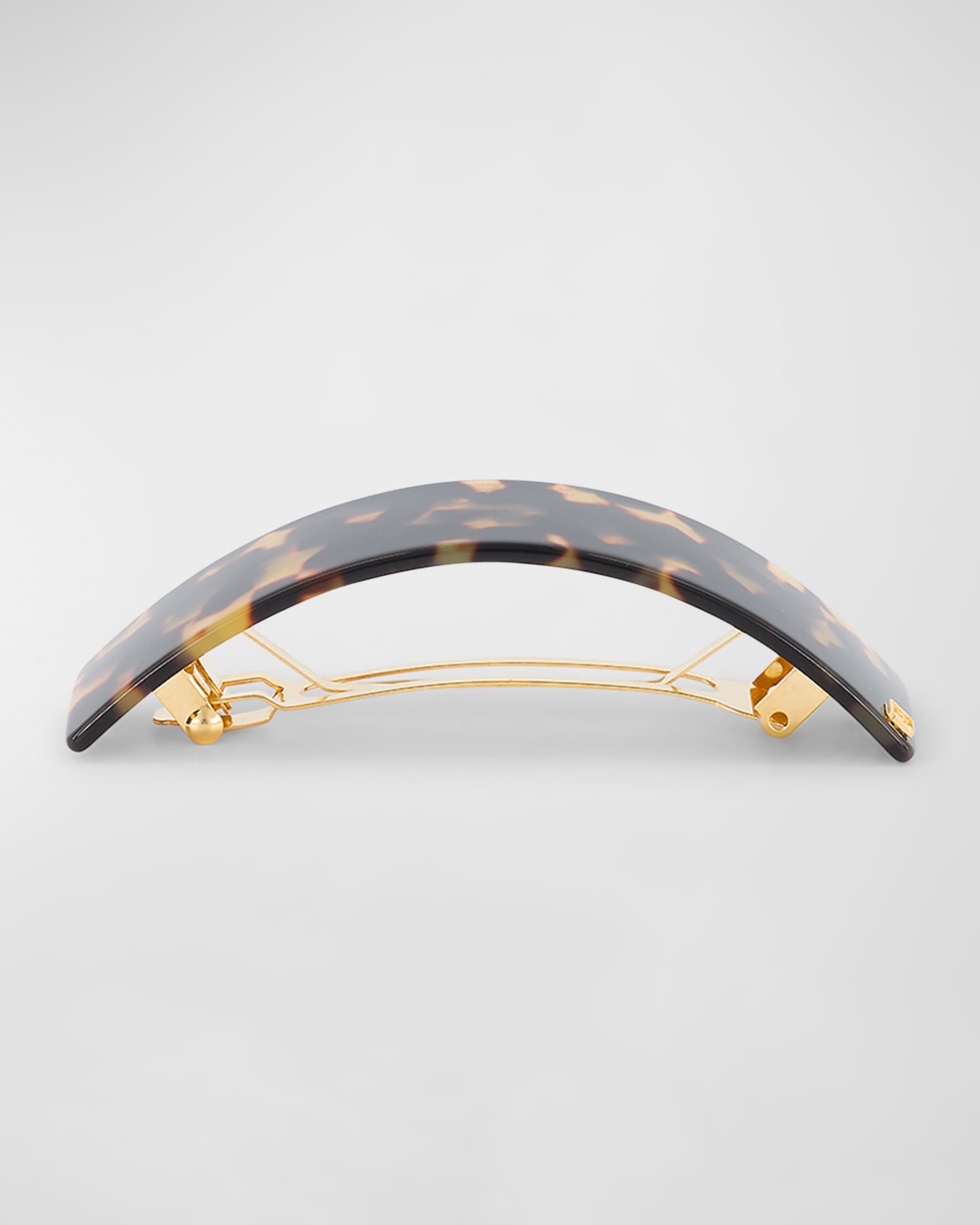 Alexandre de Paris Curved Tortoise French Barrette Neiman Marcus