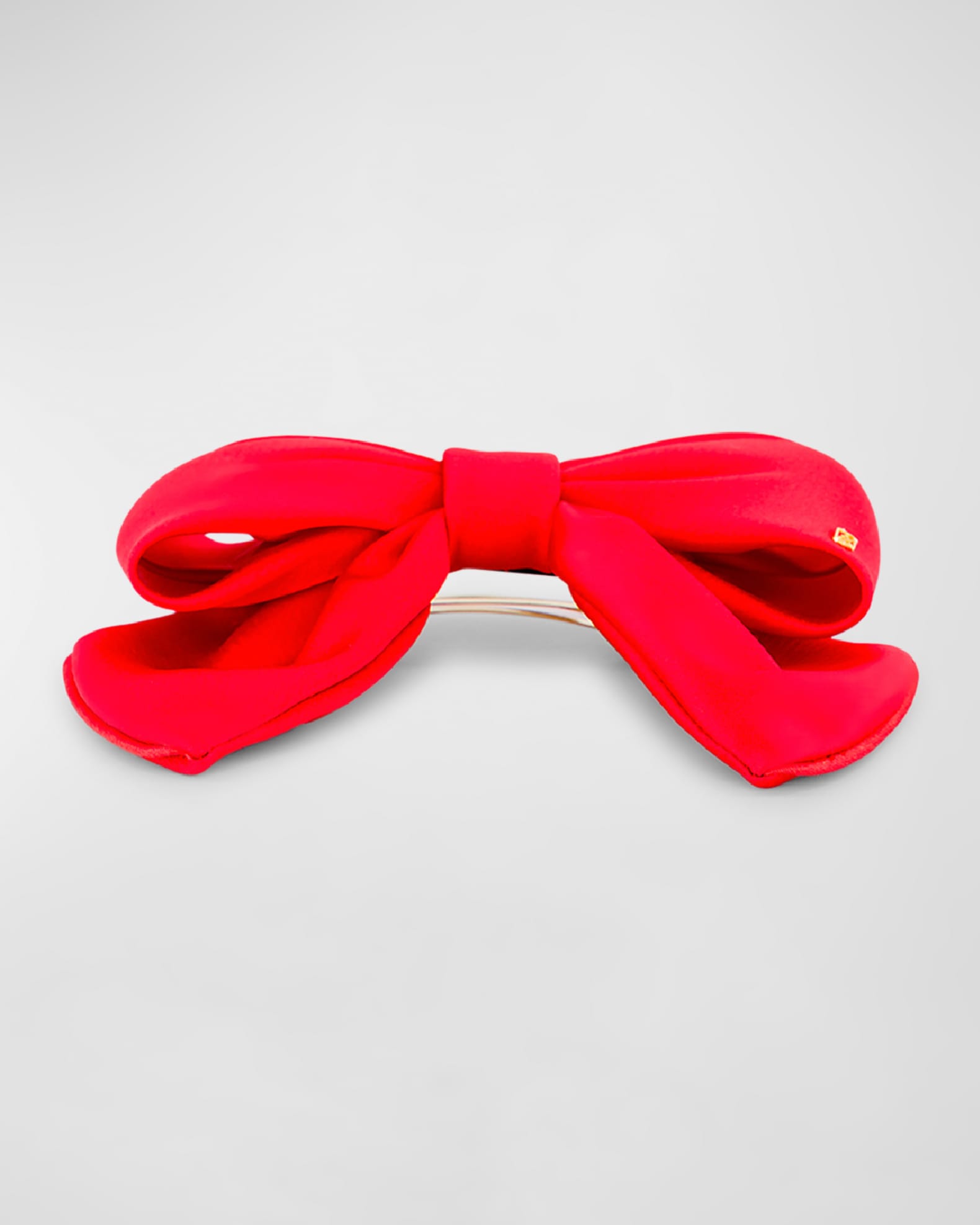 Extra Large Yellow Gold Bow Barrette by Alexandre de Paris