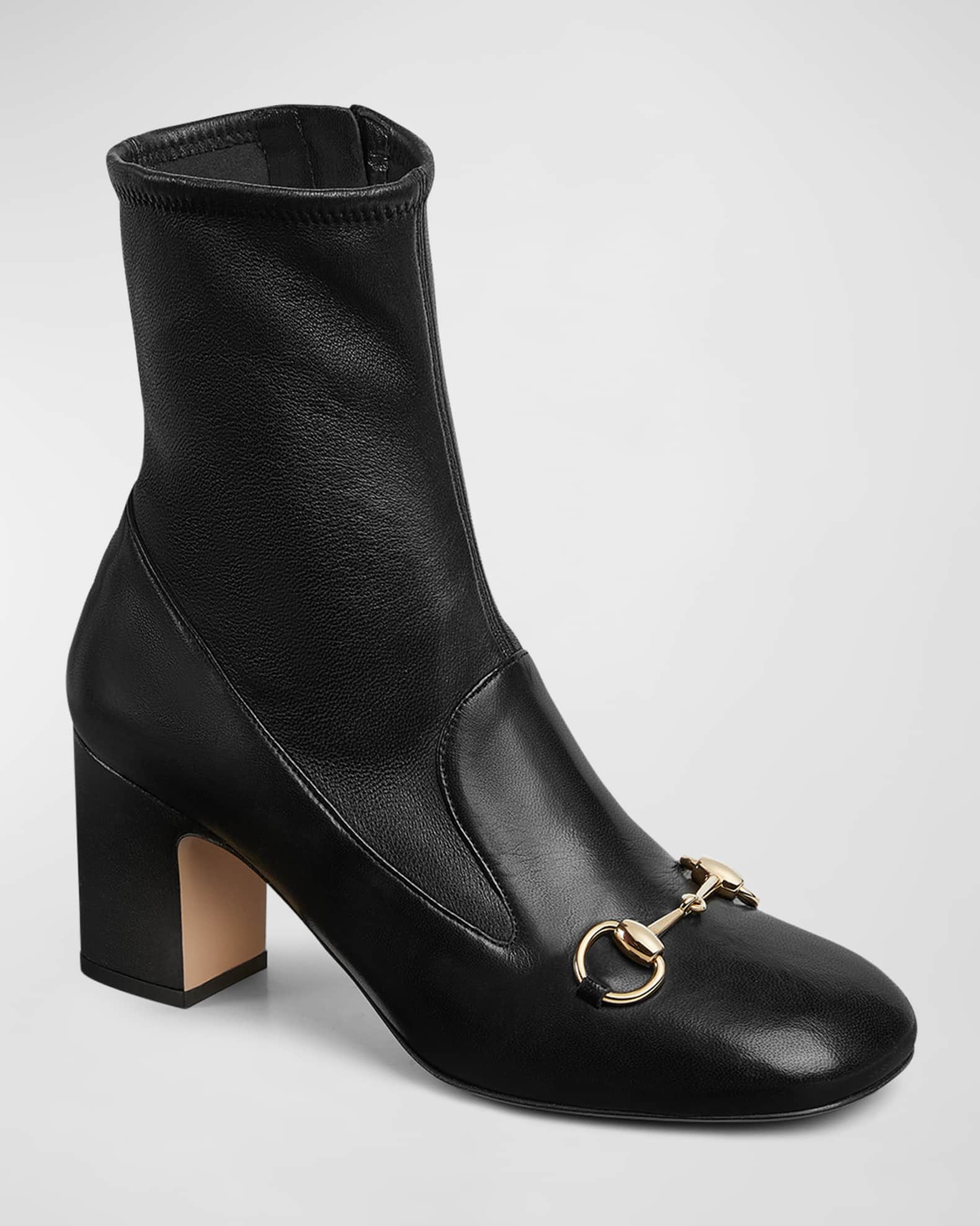 Neiman marcus black booties clearance