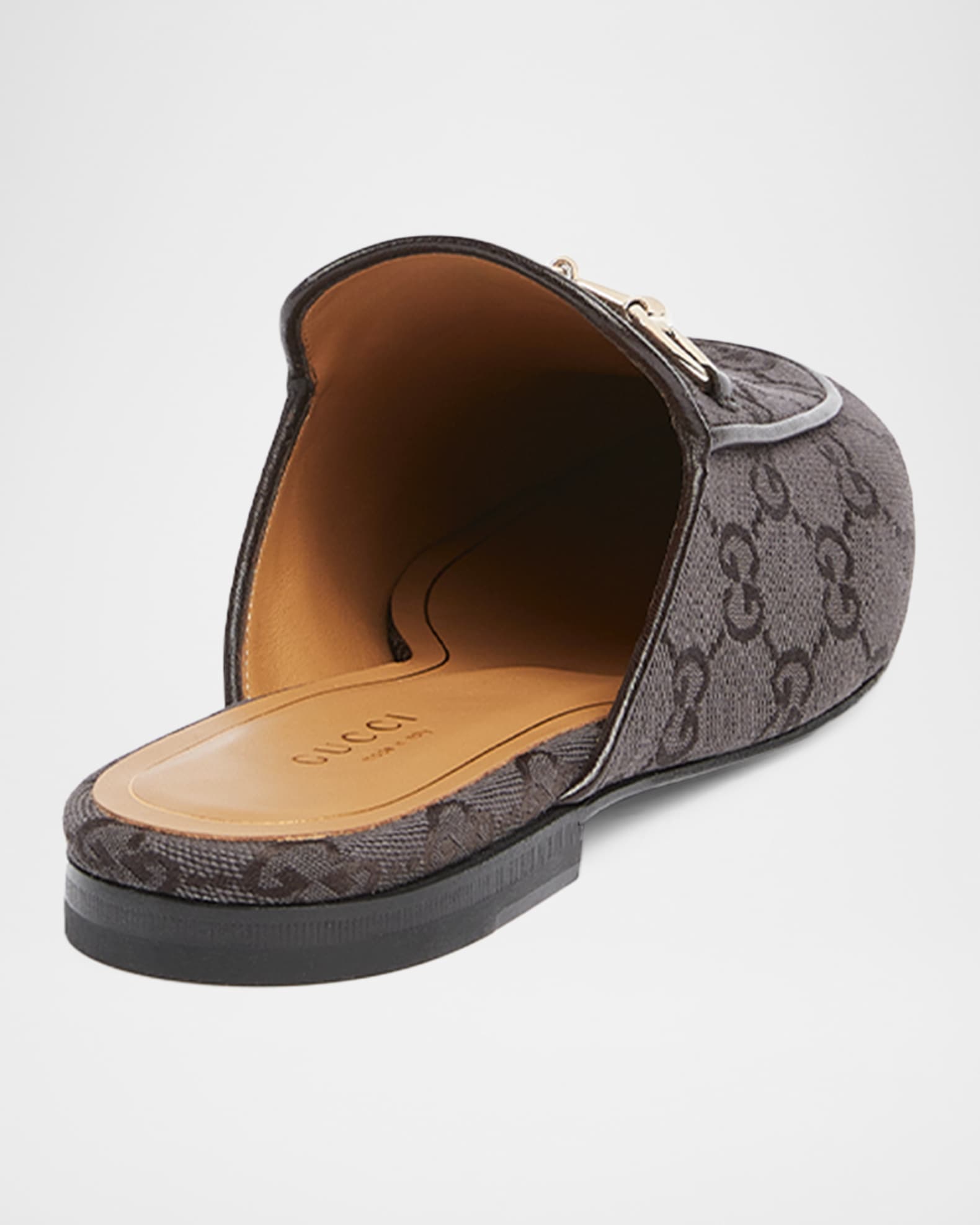 Gucci Princetown GG Canvas Bit Loafer Mules | Neiman Marcus