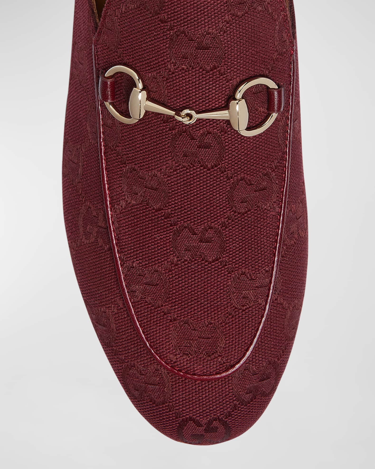 Princetown GG Canvas Bit Loafer Mules
