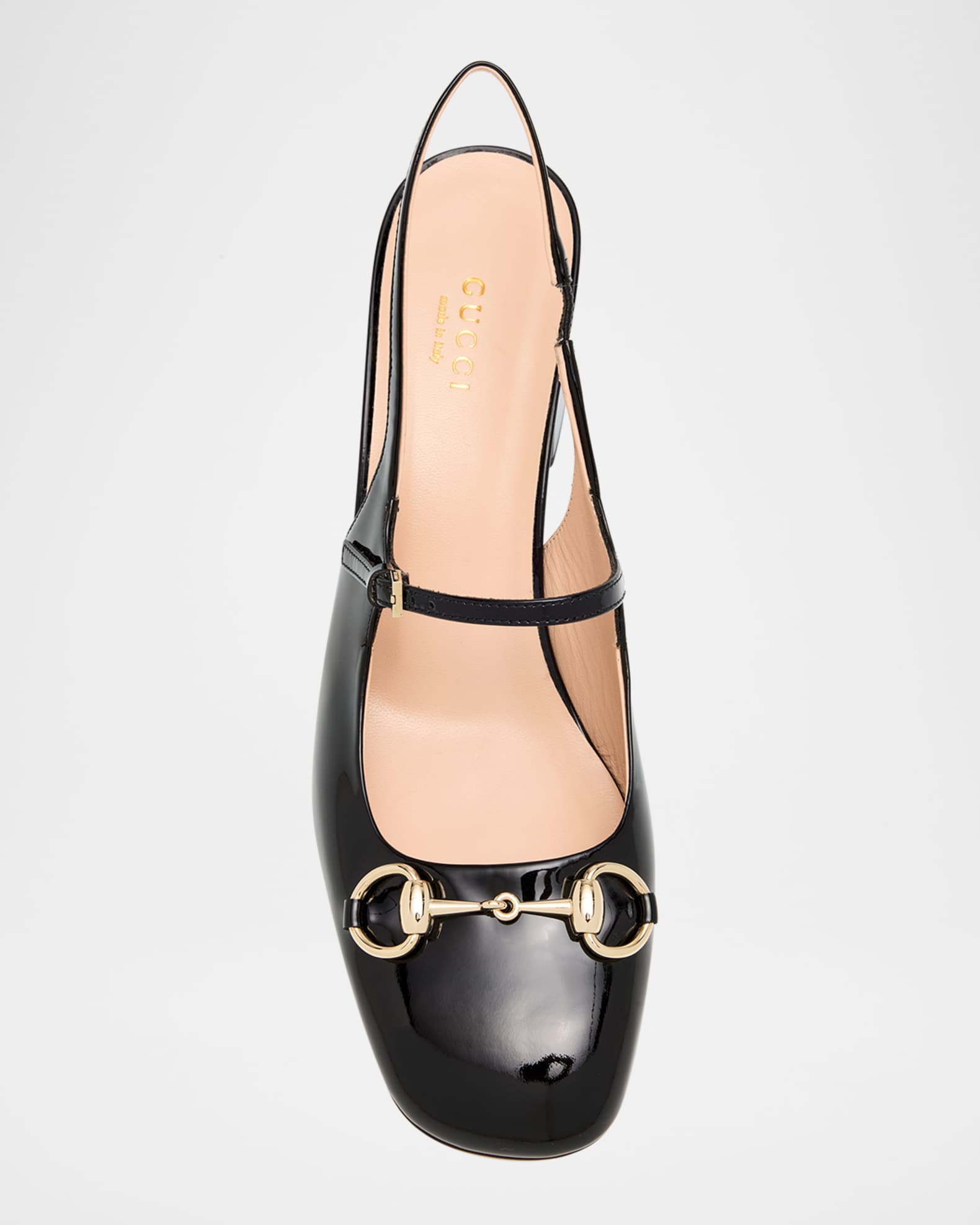 Lady Patent Bit Slingback Pumps