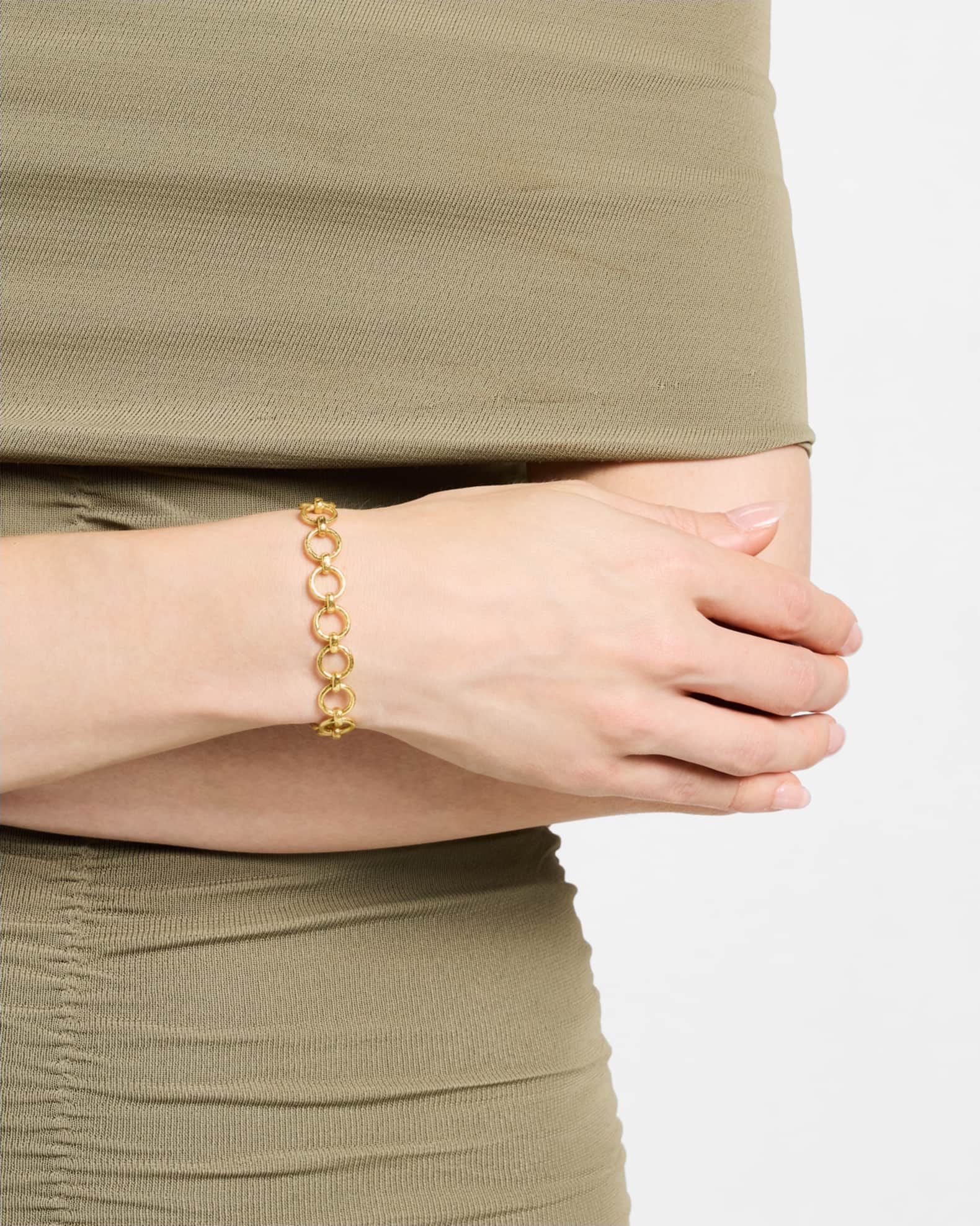 19K Yellow Gold Farnese Chain Link Bracelet 1