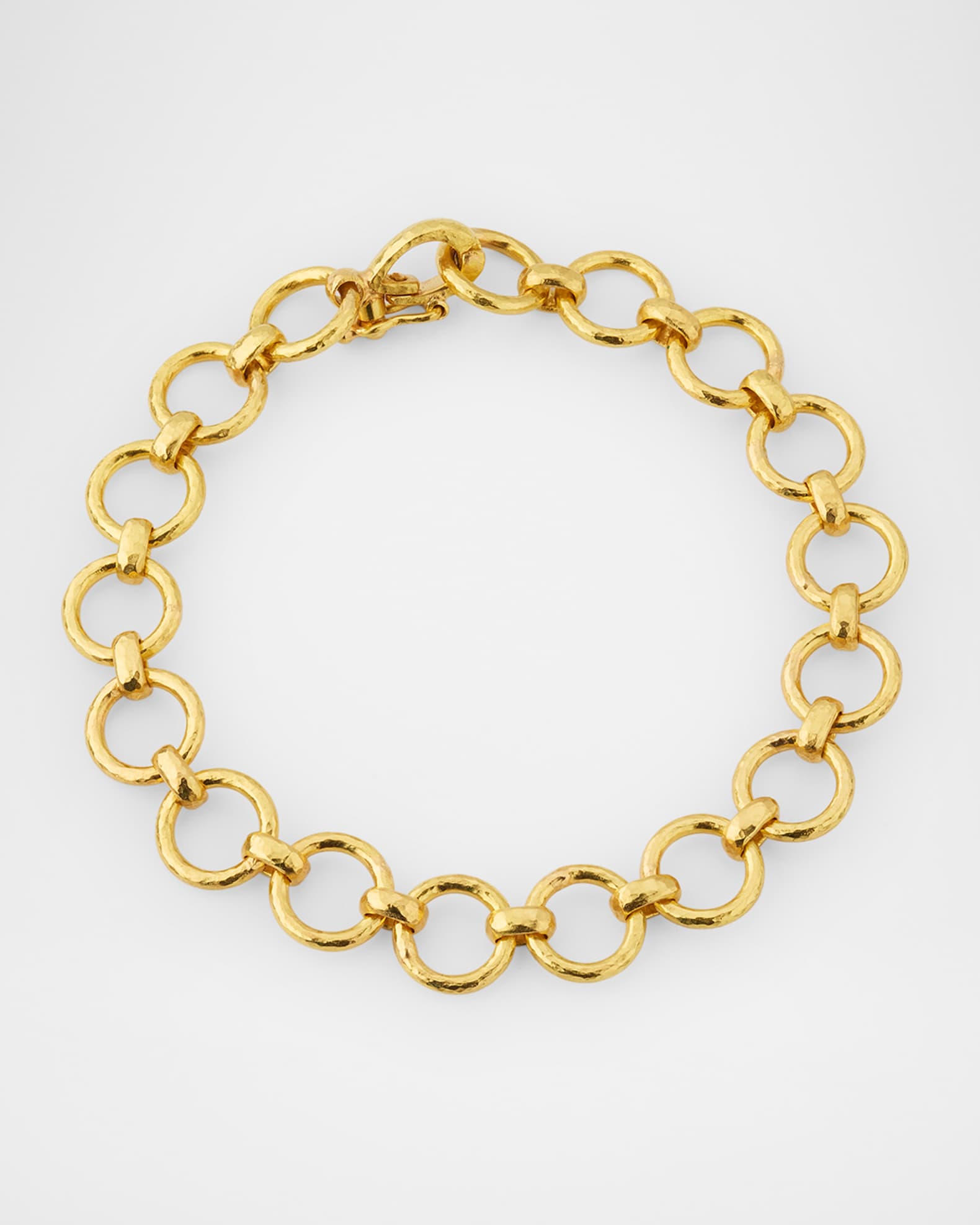 19K Yellow Gold Farnese Chain Link Bracelet 0