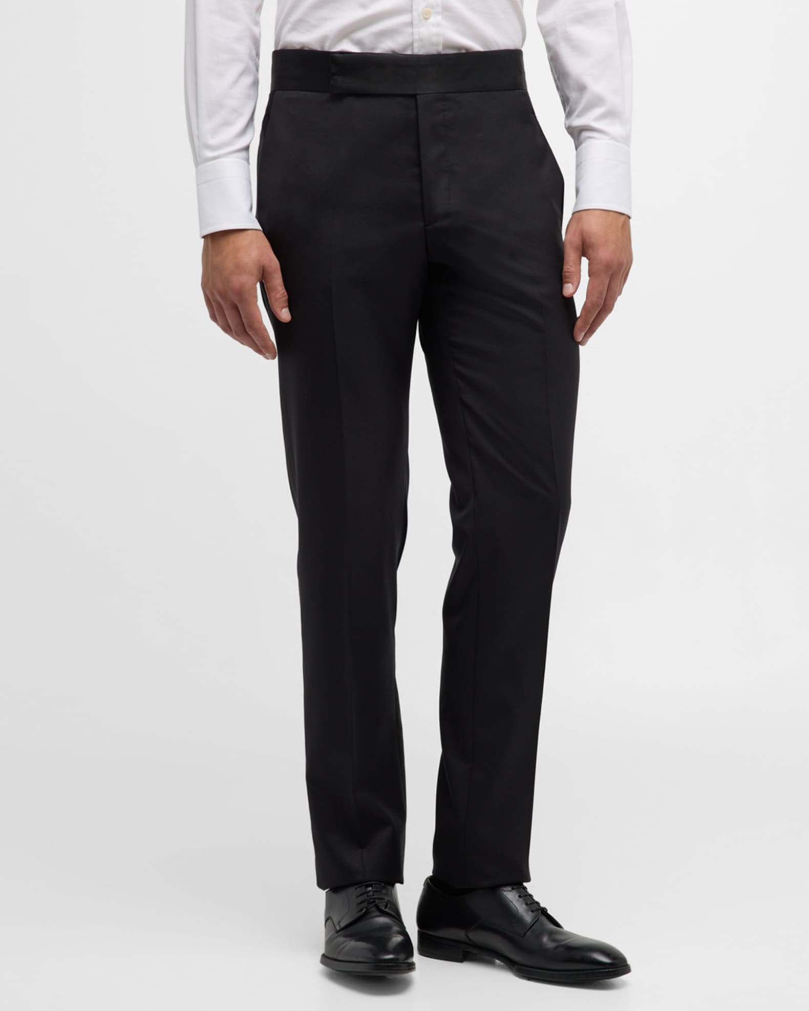 Giorgio Armani Men's Solid Formal Tuxedo Pants | Neiman Marcus