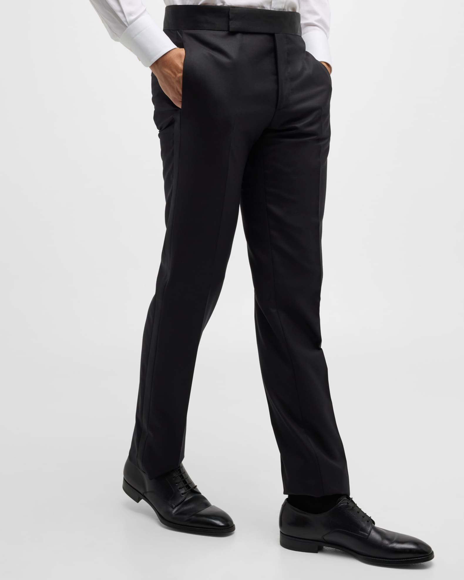 Men s Solid Formal Tuxedo Pants