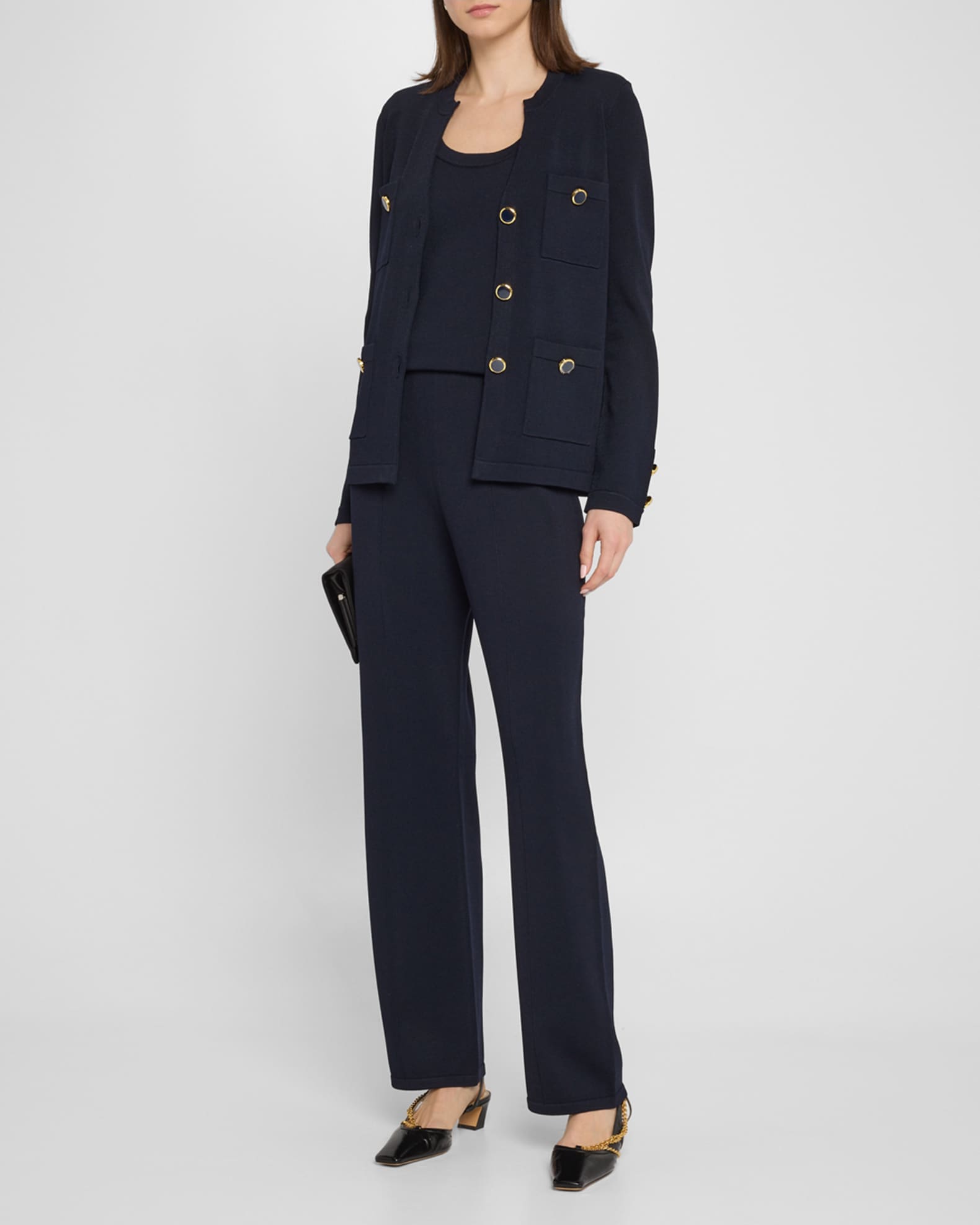 Santiago Knit Button-Down Jacket 1