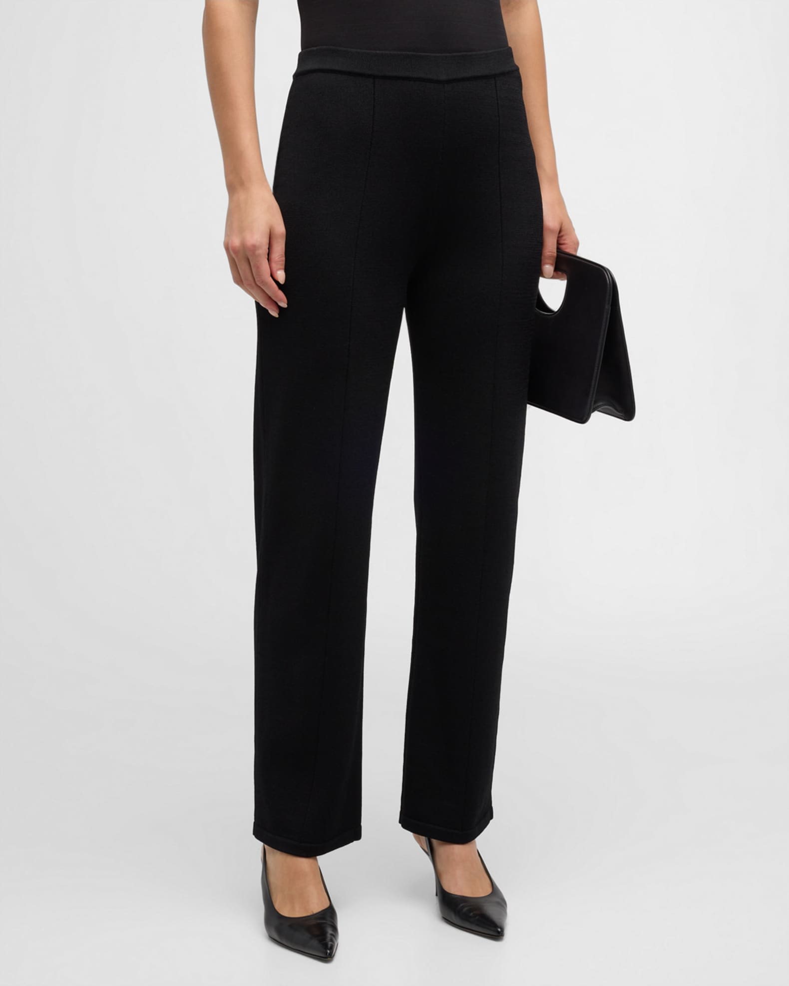 Santiago Knit Straight-Leg Pants 1