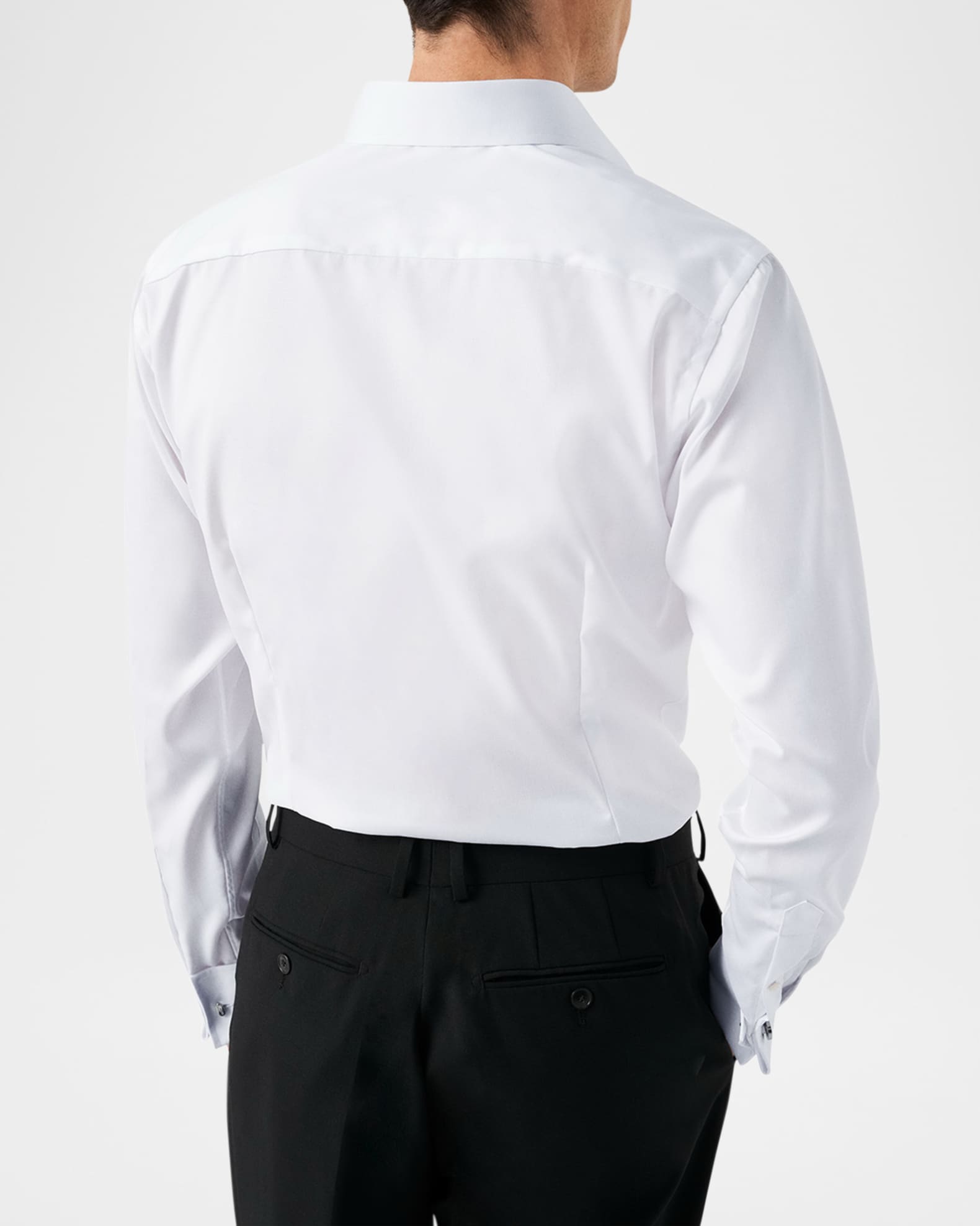 Eton Men's Slim-Fit French-Cuff Twill Dress Shirt | Neiman Marcus