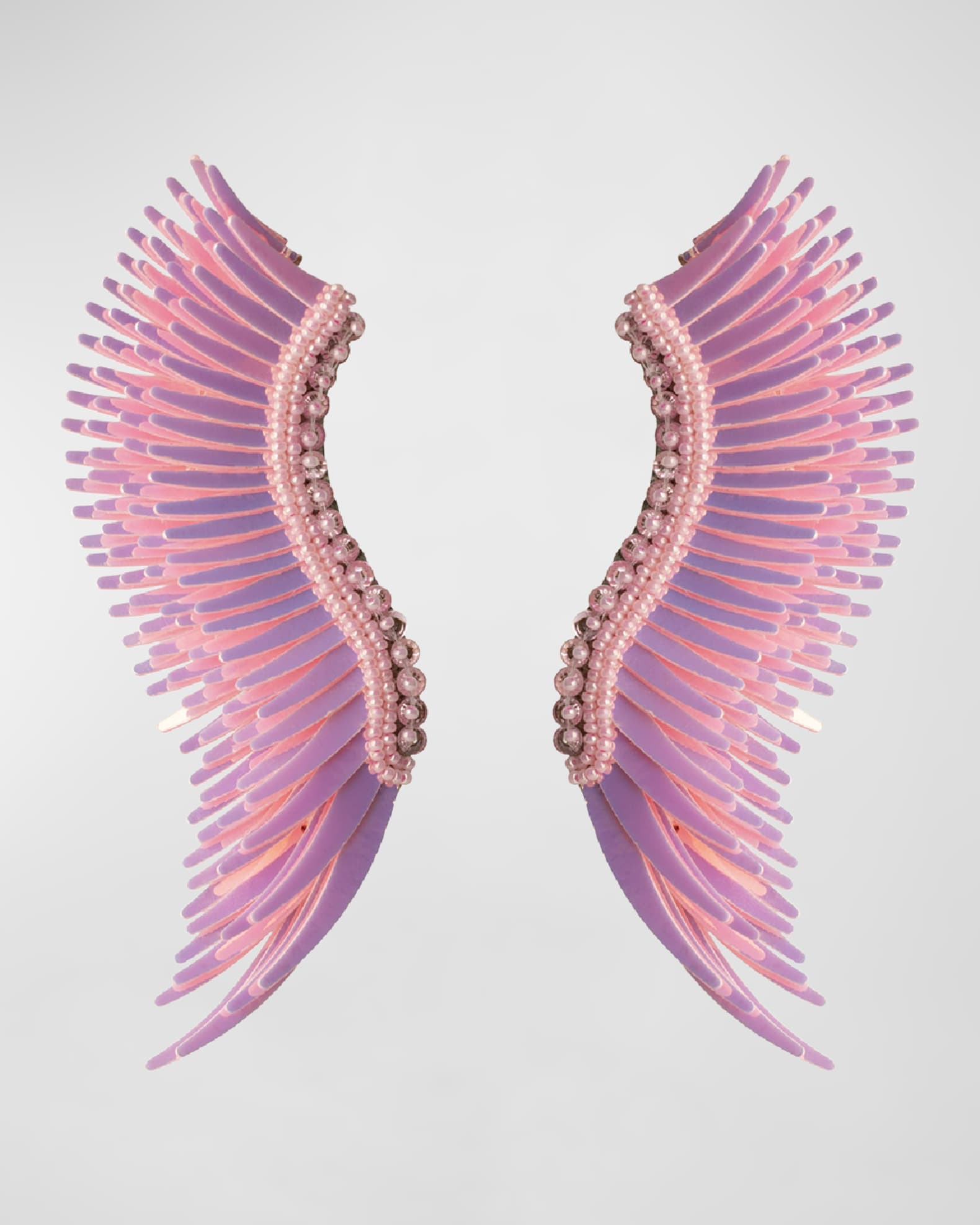 Mignonne Gavigan Madeline Earrings Iridescent Light Pink Neiman Marcus