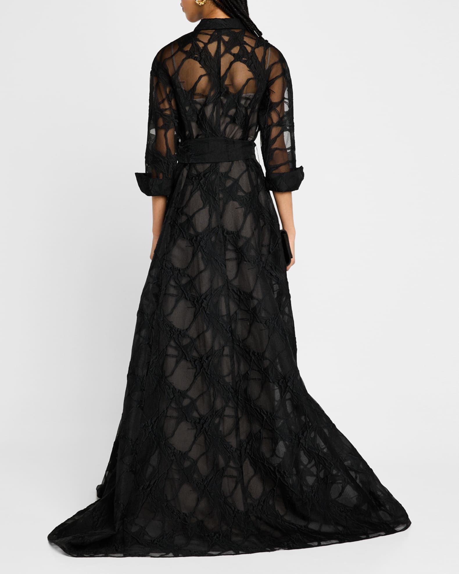 Teri jon shirt dress gown best sale