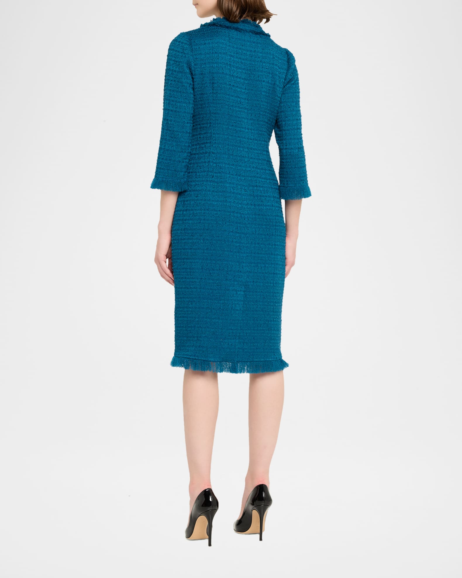 blue knee length formal dresses JANINE Formal Dress