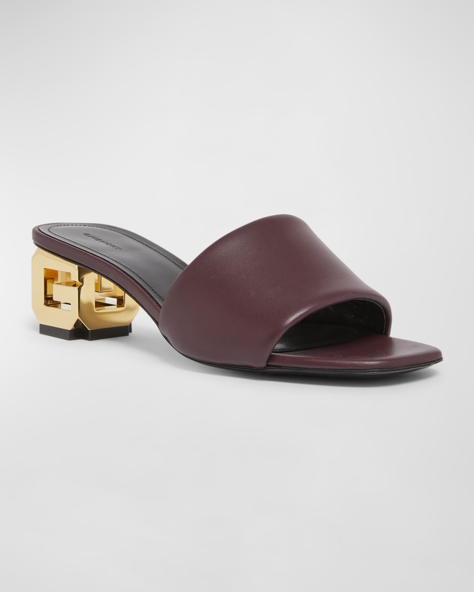 スーパーコピー 激安 - ブランドコピー代引き高品質専門店 Sandals Mule Cube-Heel G Calfskin Givenchy | Marcus Neiman 靴