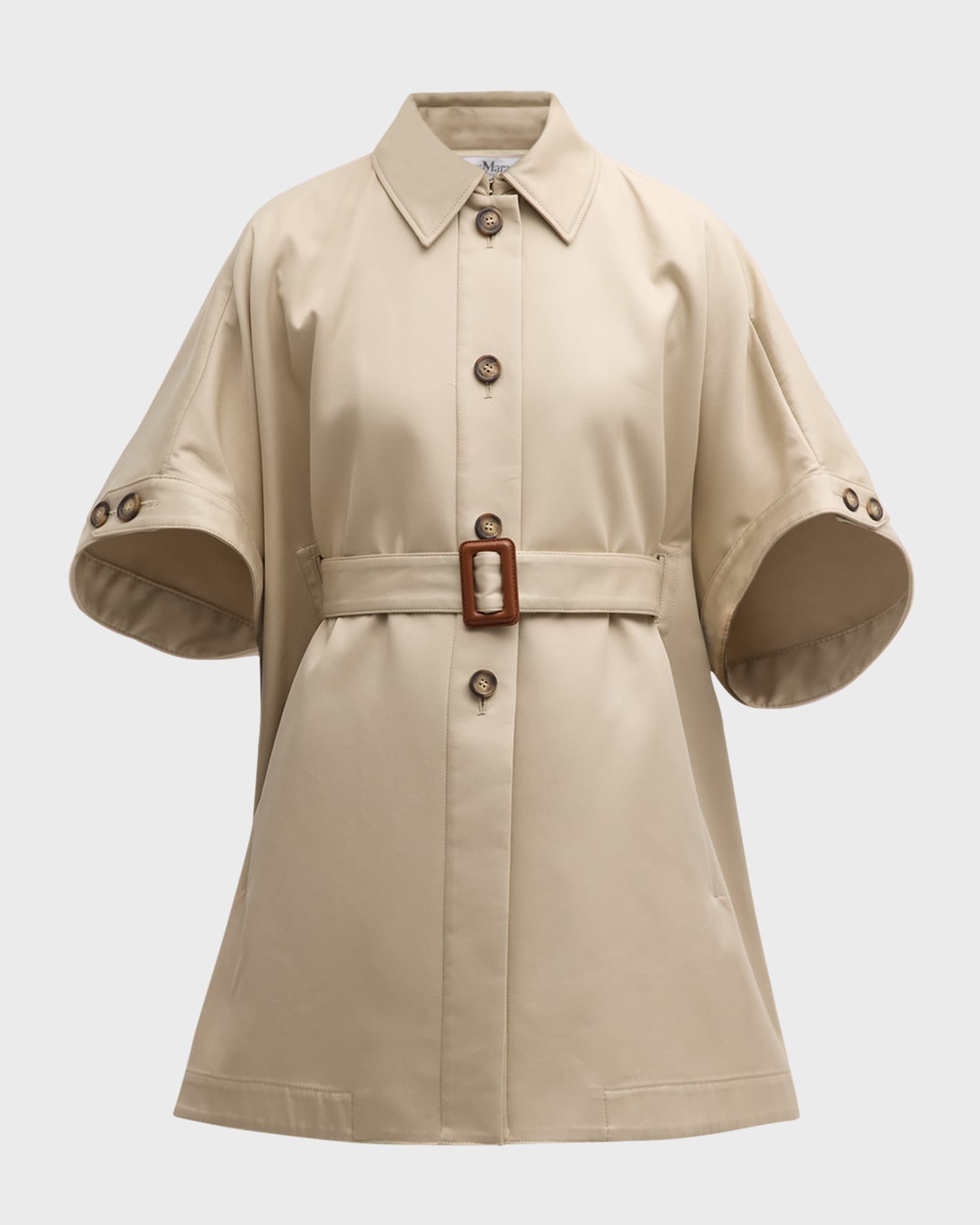 Agape Cotton Belted Cape 0