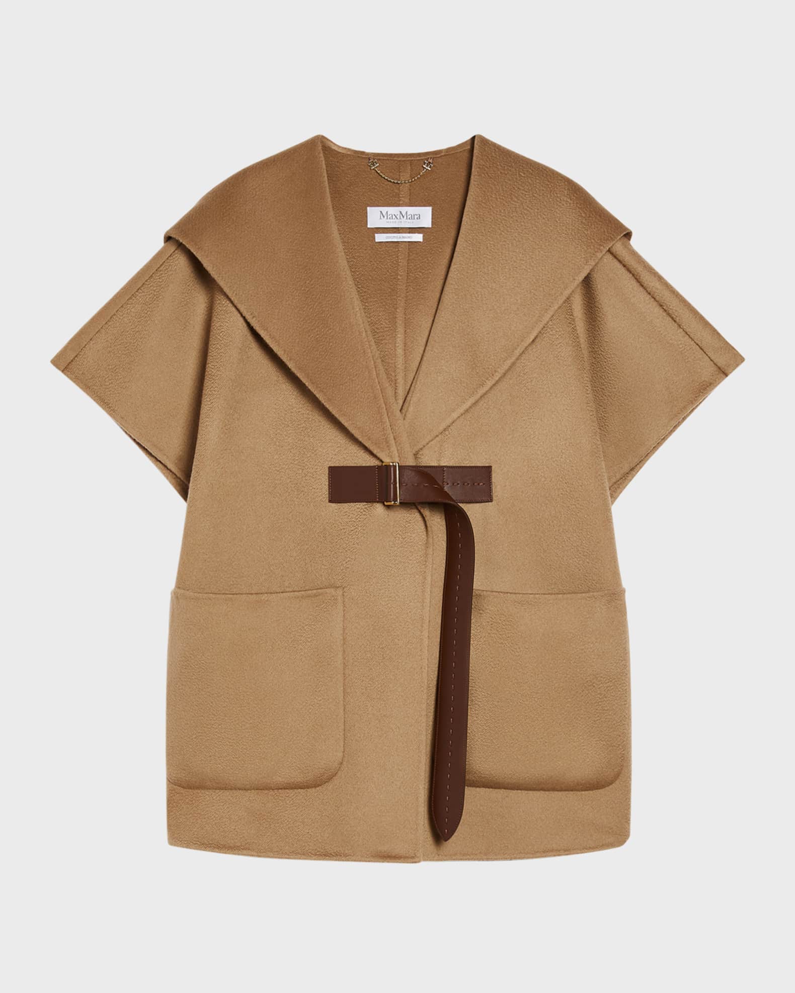 Dorico Belted Cashmere Cape  0