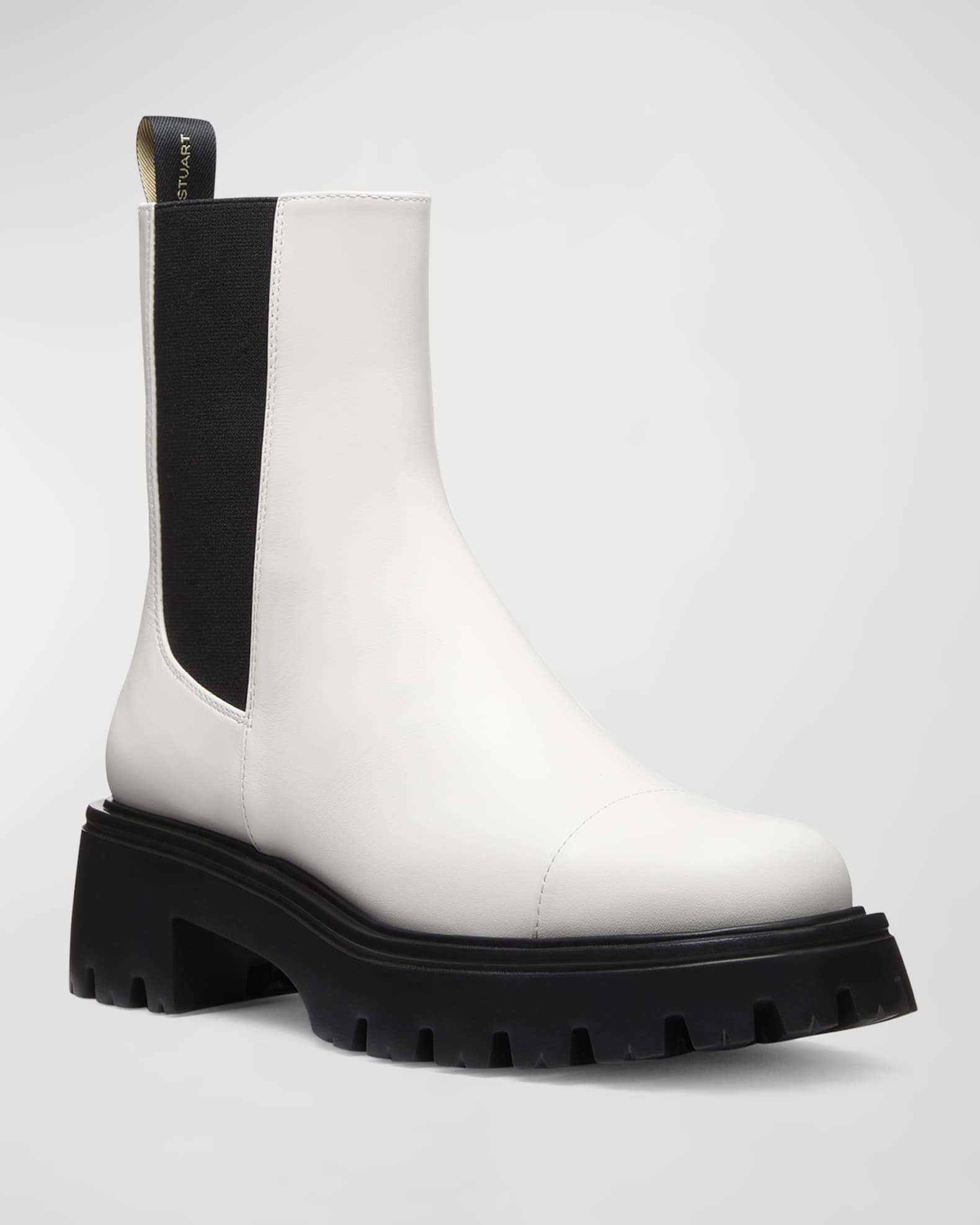 Emerson Cap-Toe Leather Chelsea Boots  1