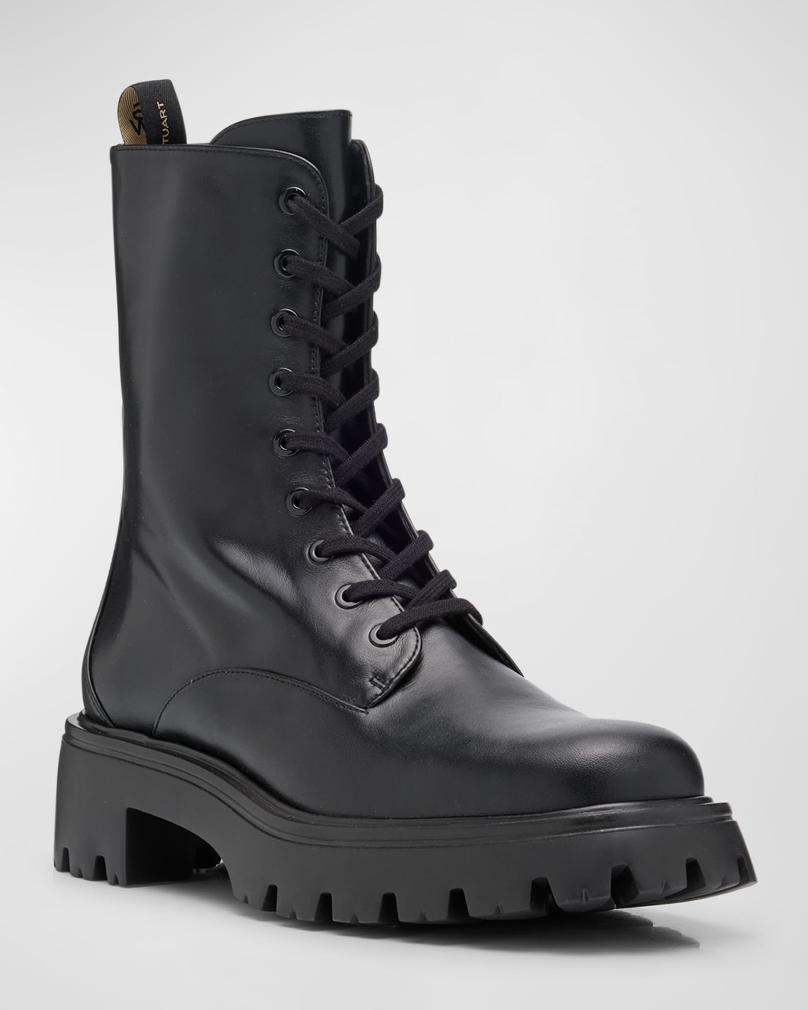 Combat boots stuart weitzman best sale