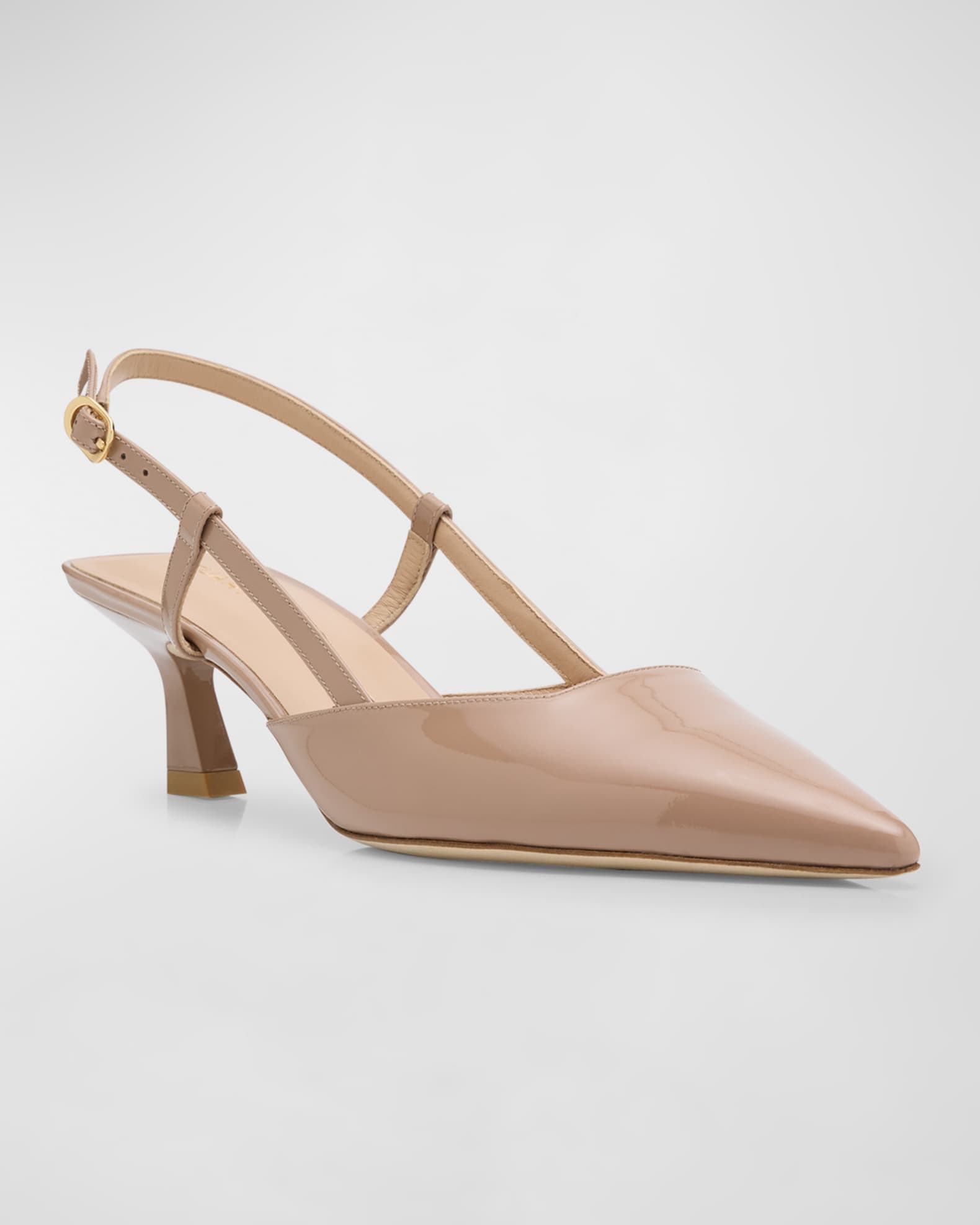 サンダル・ミュール STUART WEITZMAN SUPERMOTO SLINGBACK Stuart Weitzman Vinnie Patent Kitten Slingback Pumps