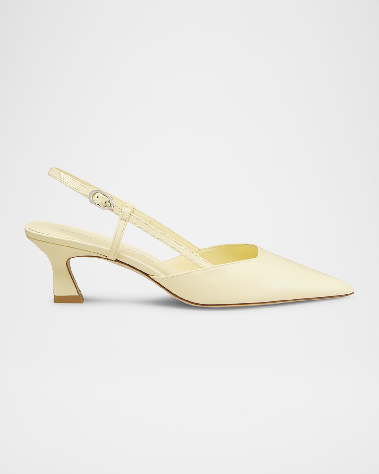 Vinnie Leather Kitten Slingback Pumps 0